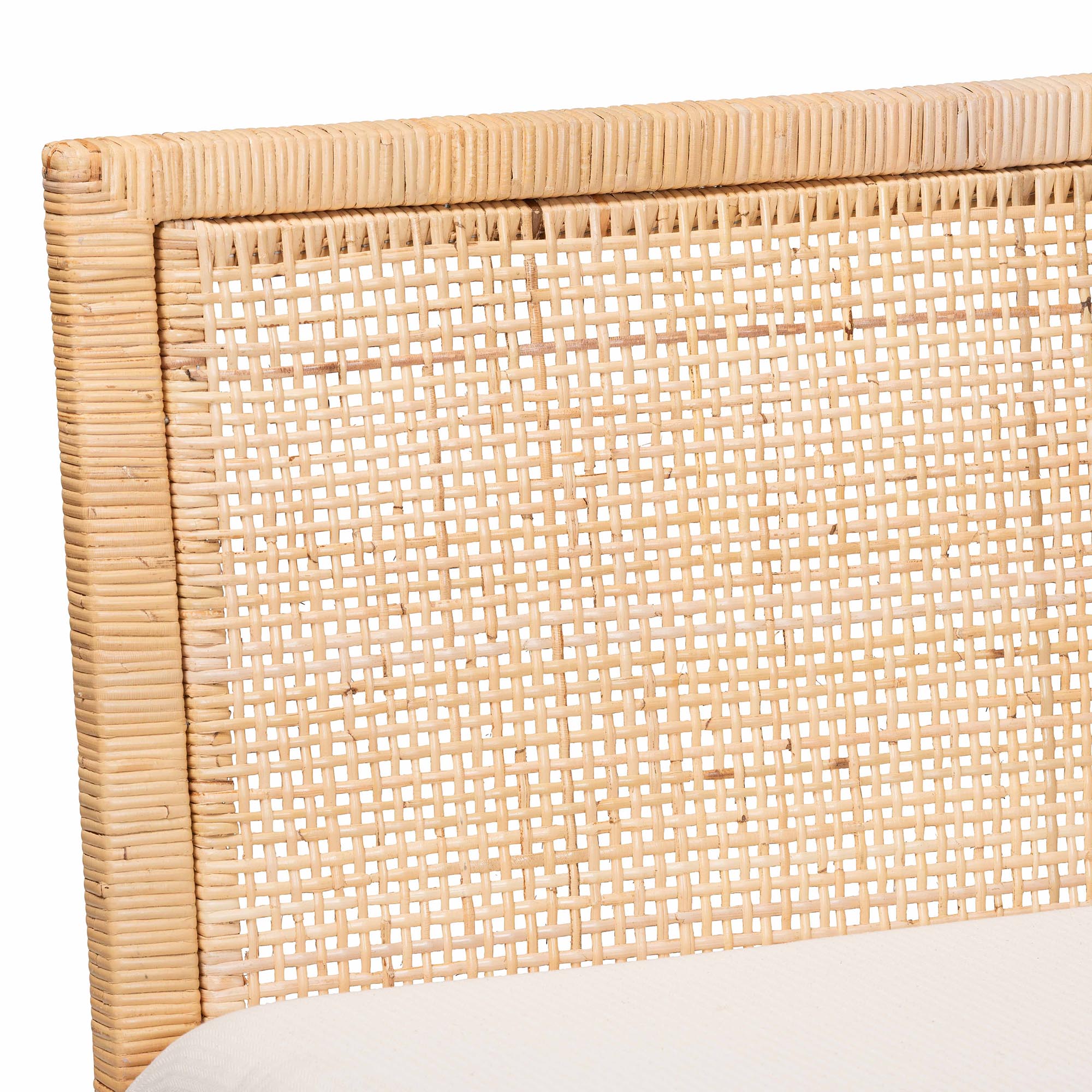 bali & pari Kalimantan Bohemian Light Honey Rattan 2-Piece Banquette Set