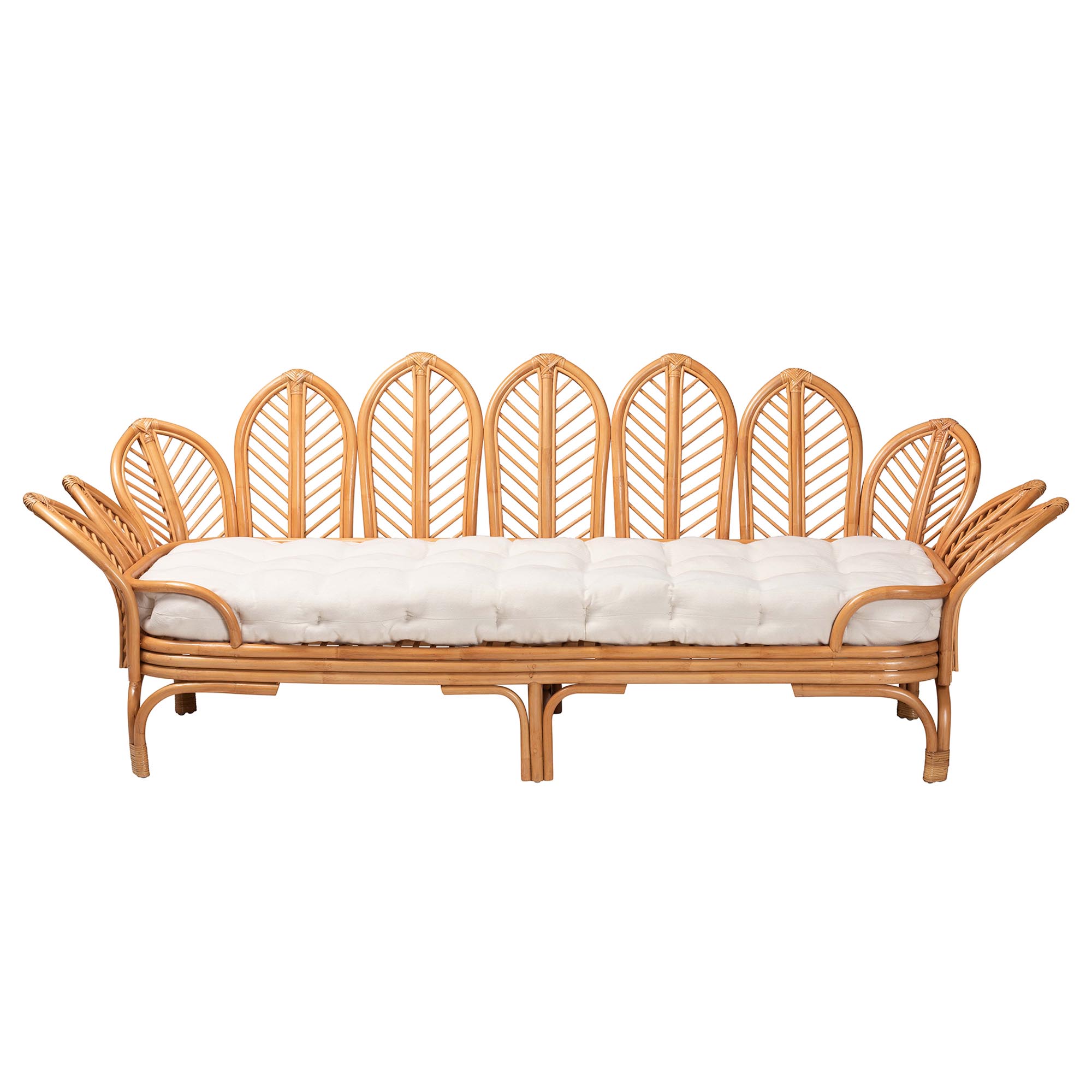 bali & pari Loften Bohemian Light Honey Rattan Daybed