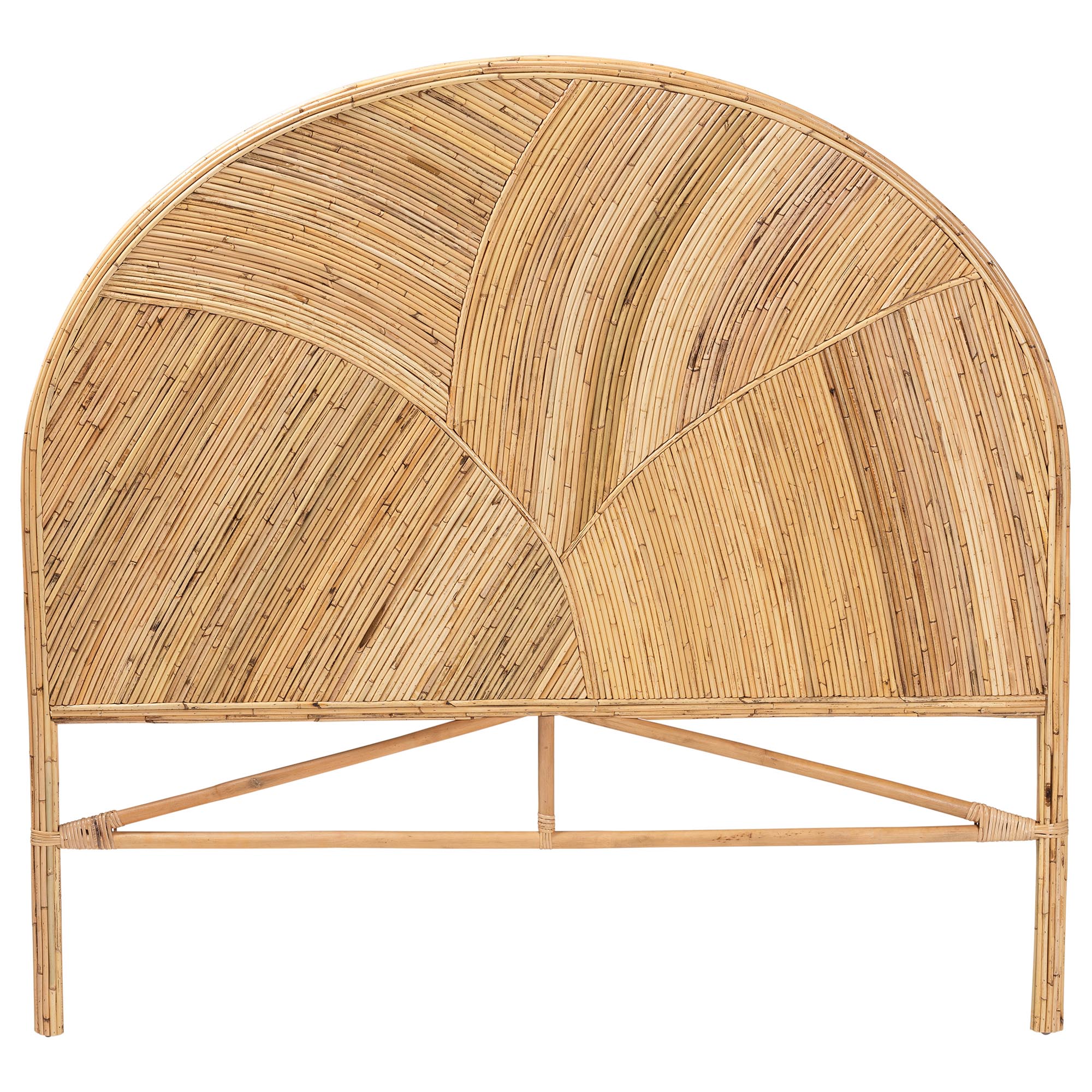 bali & pari Seana Bohemian Honey Rattan King Size Standalone Headboard