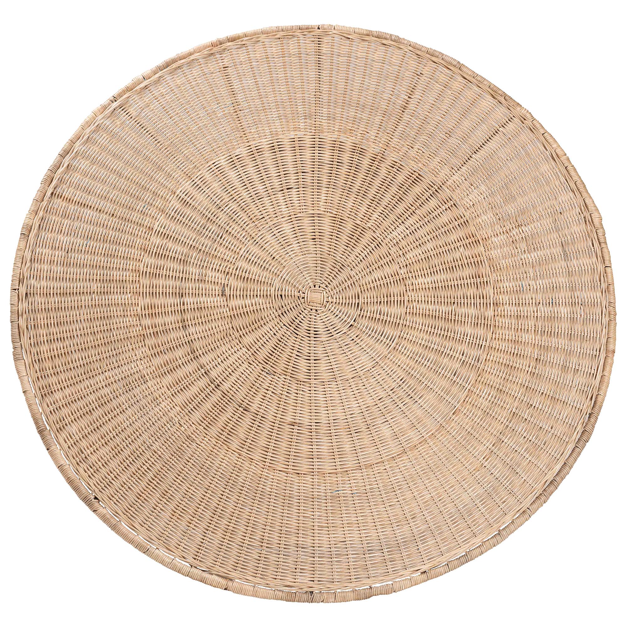 bali & pari Linda 5-Piece Natural Rattan Dining Set - Handwoven Wicker Dining Furniture with Cushioned Seats, Boho Coastal Kitchen or Dining Room Set