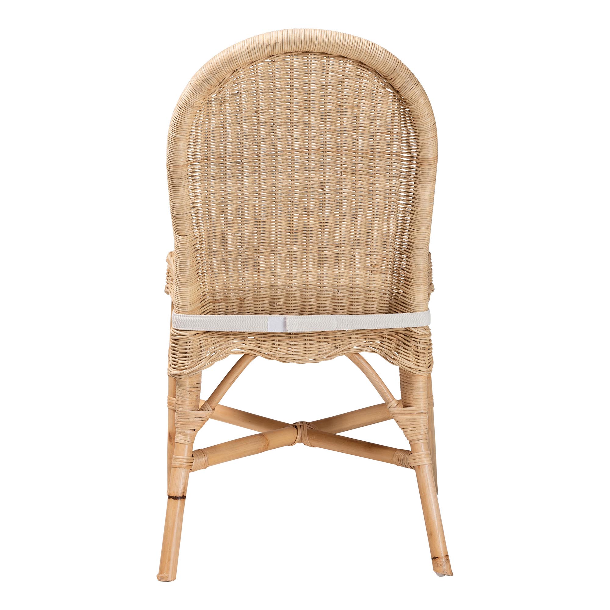 bali & pari Bilu Bohemian Natural Rattan Dining Chair