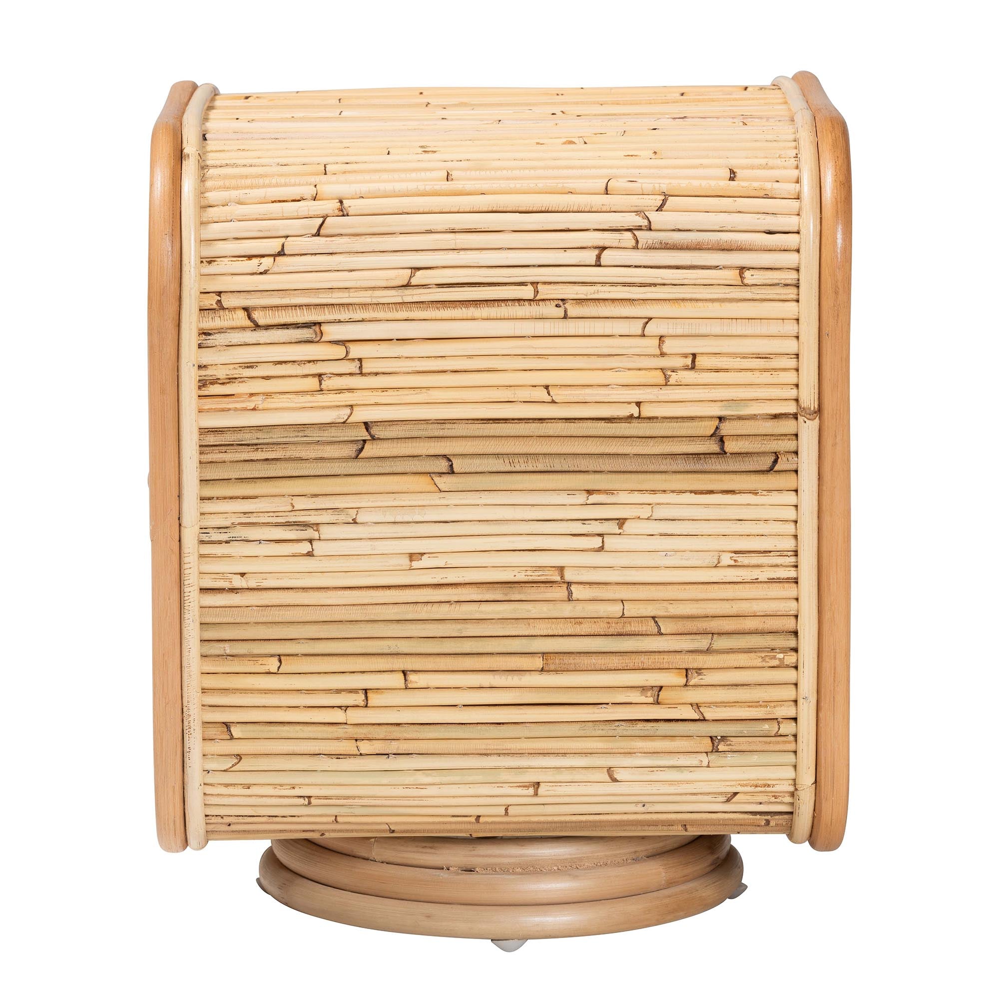 bali & pari Bethari Bohemian Natural Rattan Nightstand