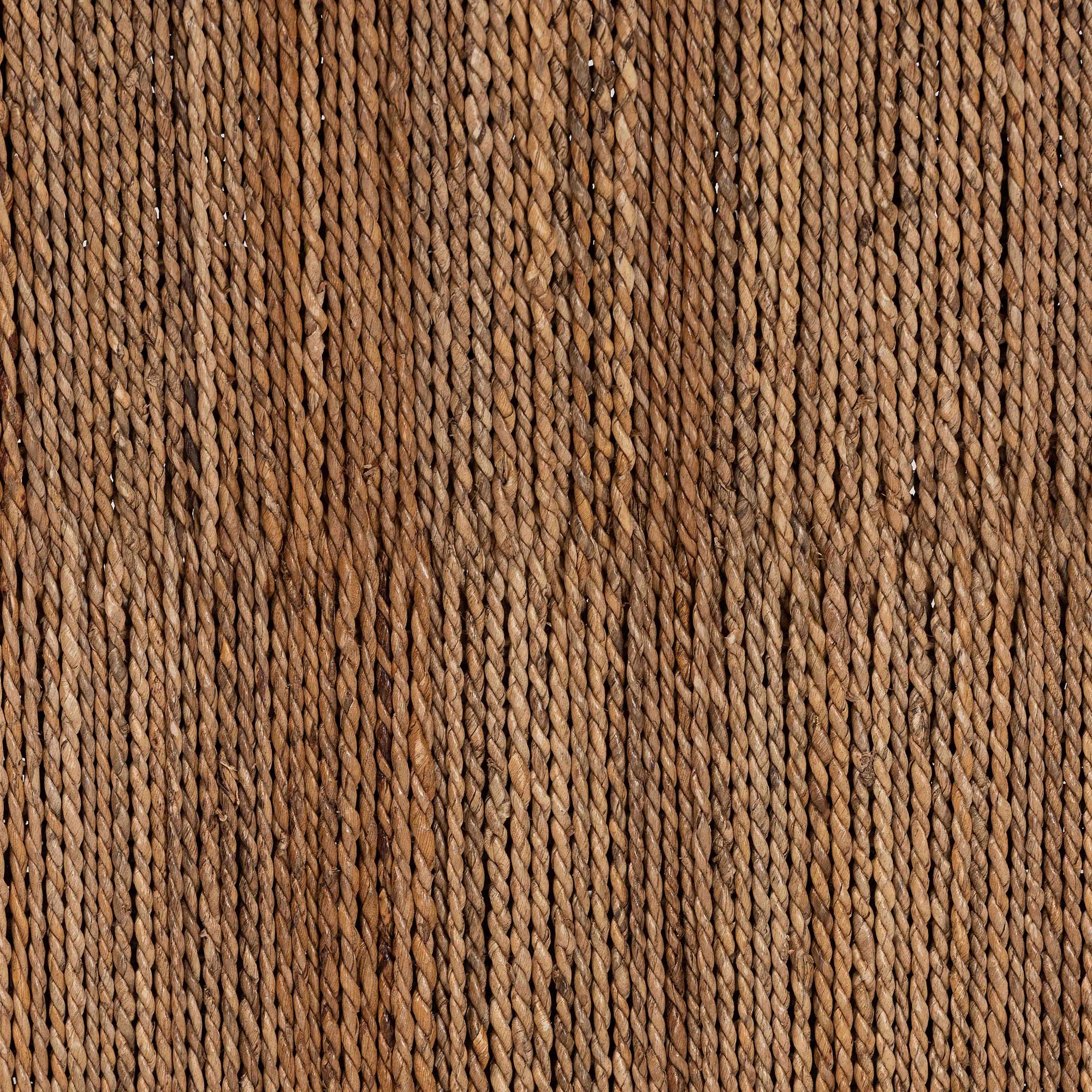 bali & pari Liza Bohemian Natural Seagrass and Wood Accent Bench