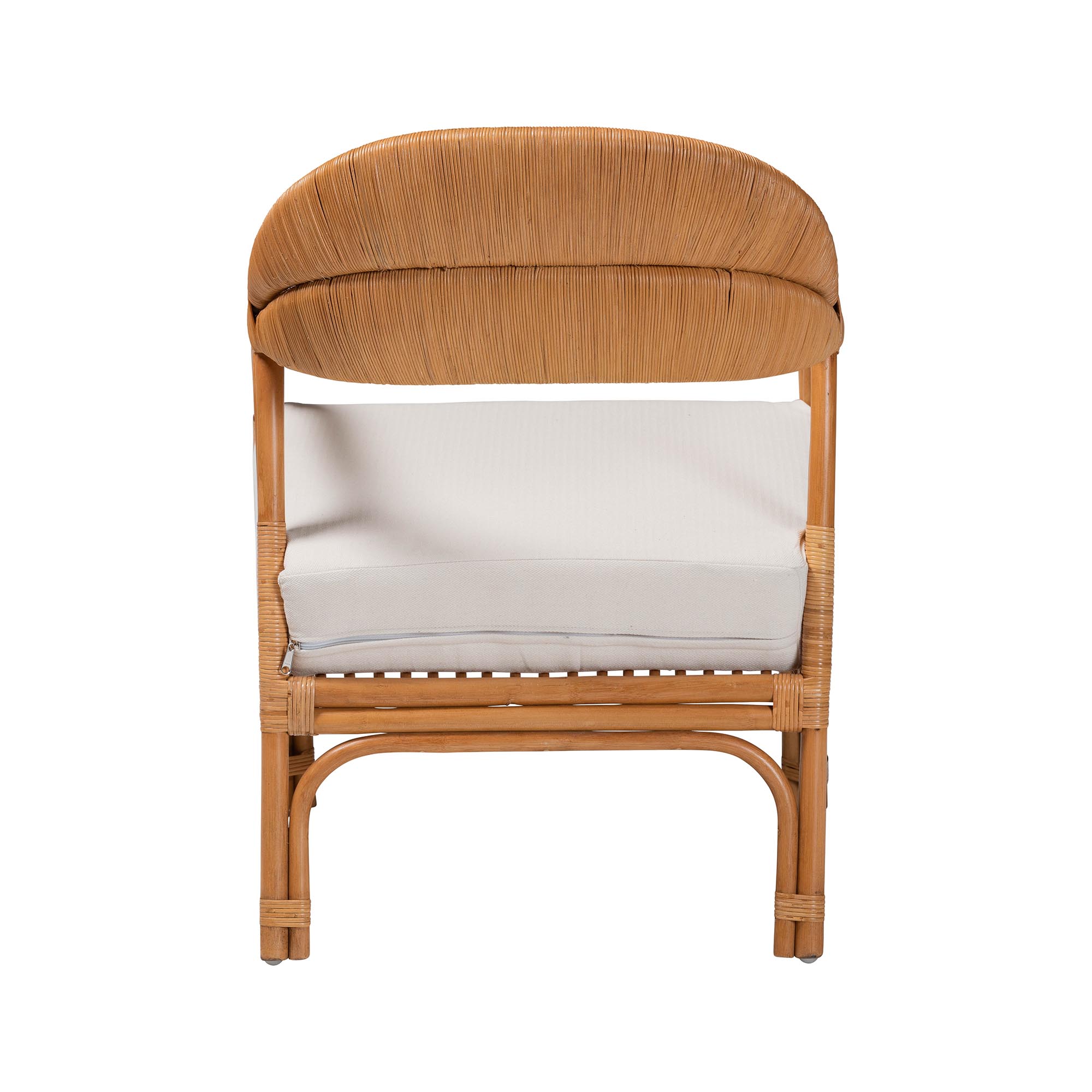 bali & pari Marisa Bohemian Light Honey Rattan Arm Chair
