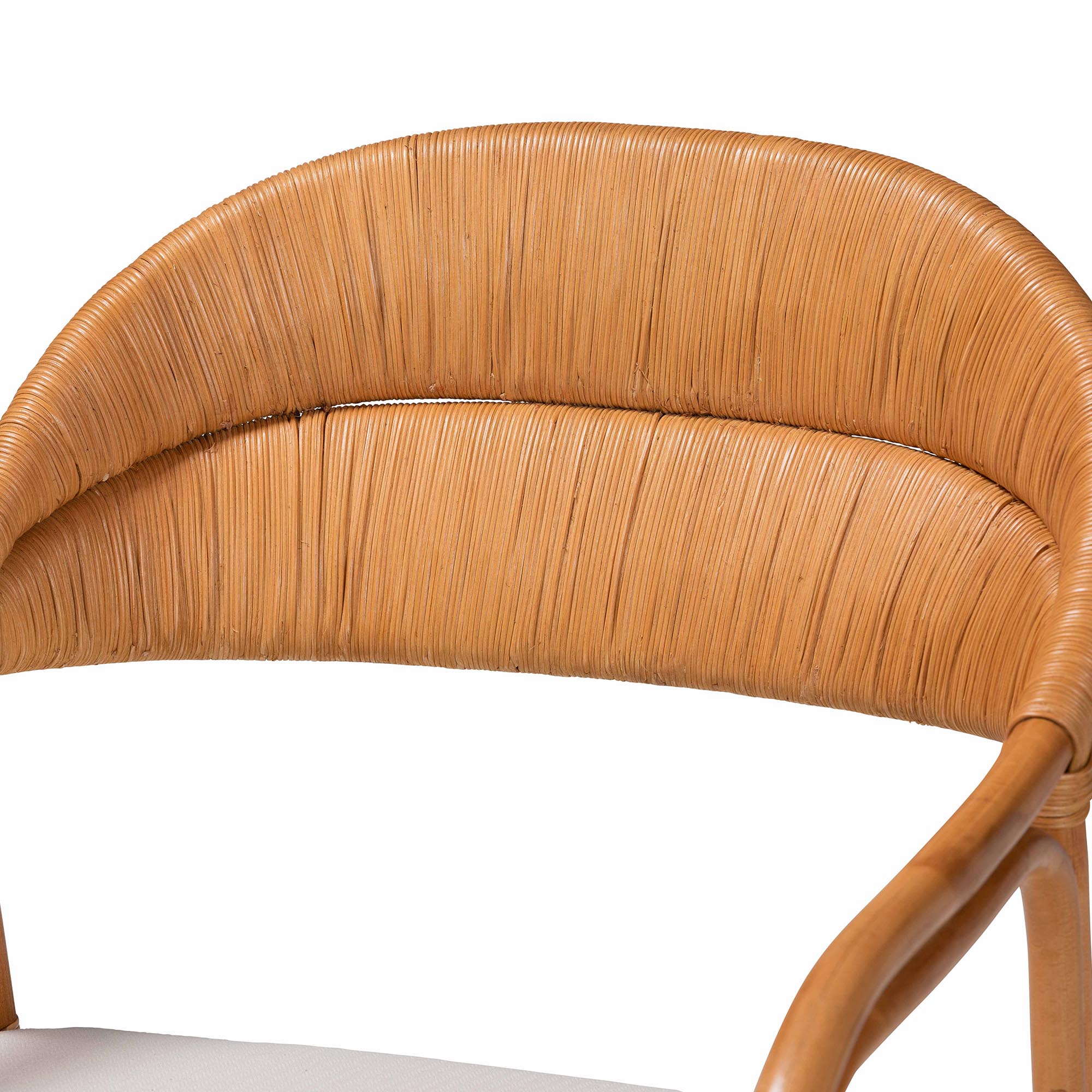 bali & pari Marisa Bohemian Light Honey Rattan Arm Chair