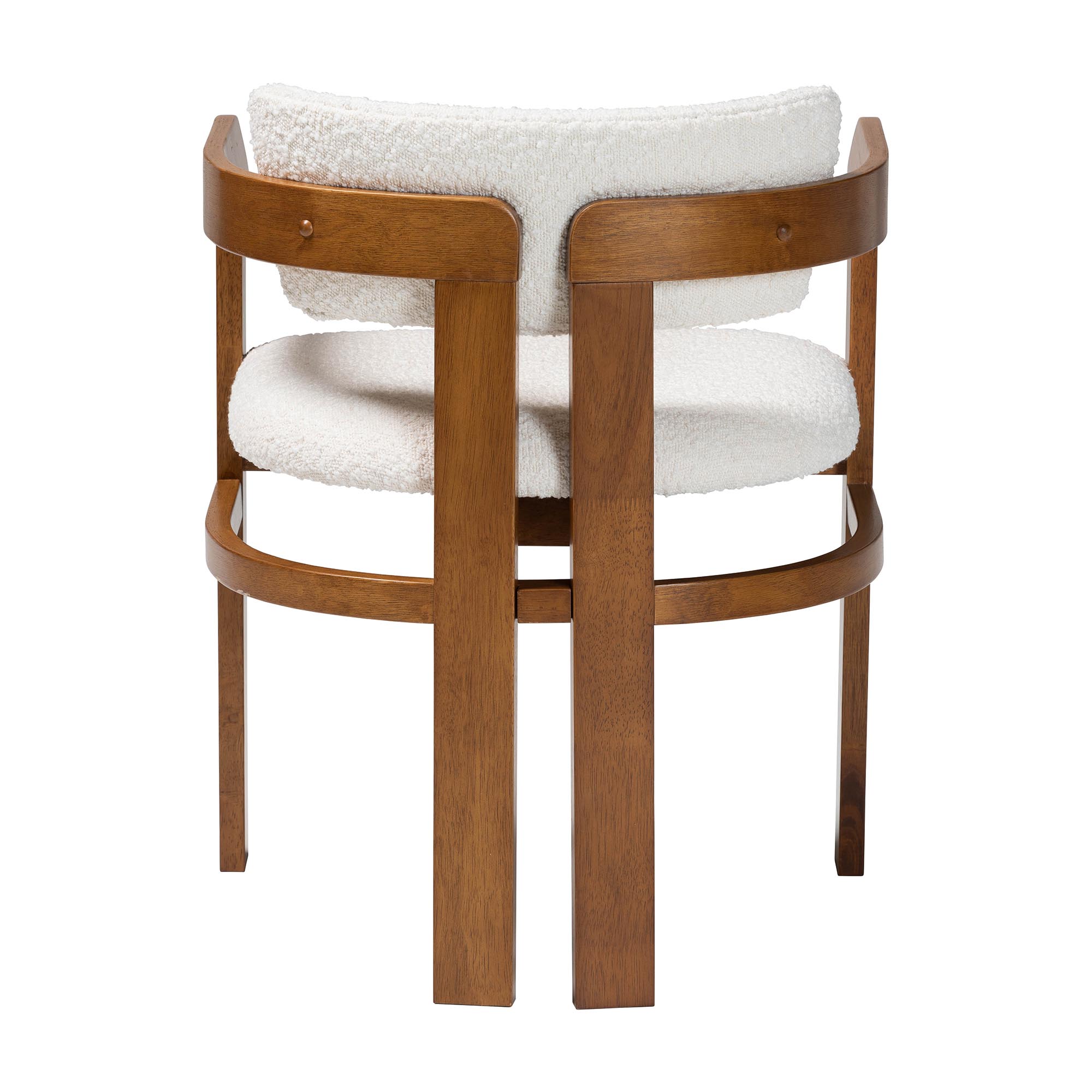 Baxton Studio Carice Modern Cream Boucle Dining Chair