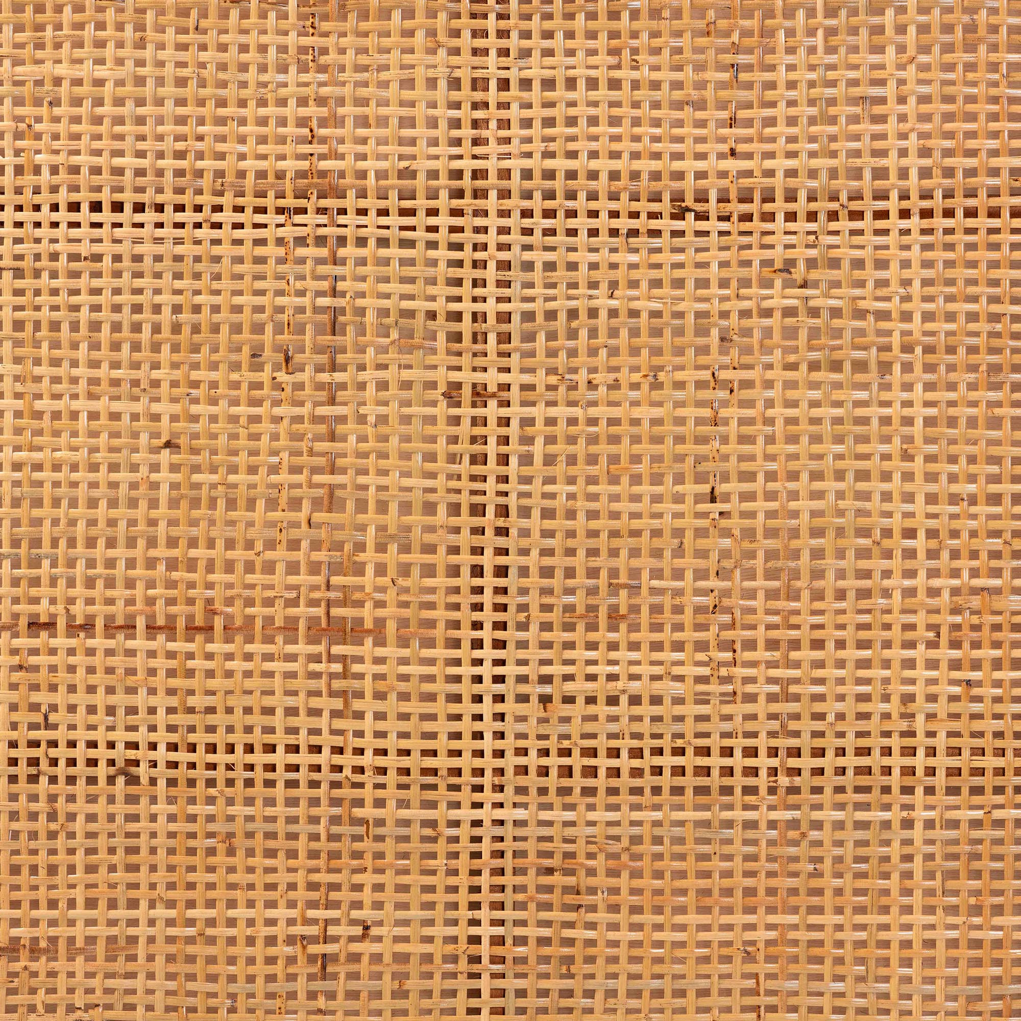 bali & pari Caspia Bohemian Natural Rattan and Mahogany Wood Queen Size Headboard