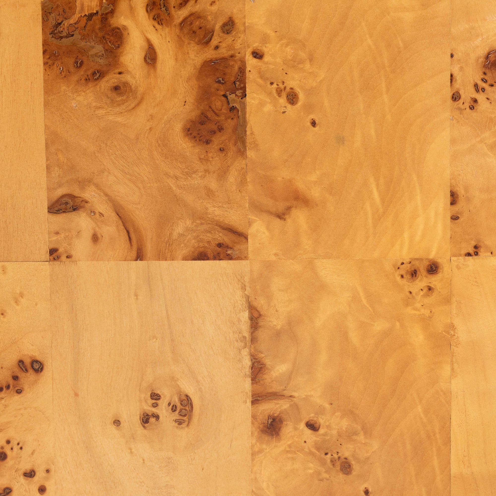 bali & pari Revelle Modern and Contemporary Natural Light Mappa Real Burl Wood End Table