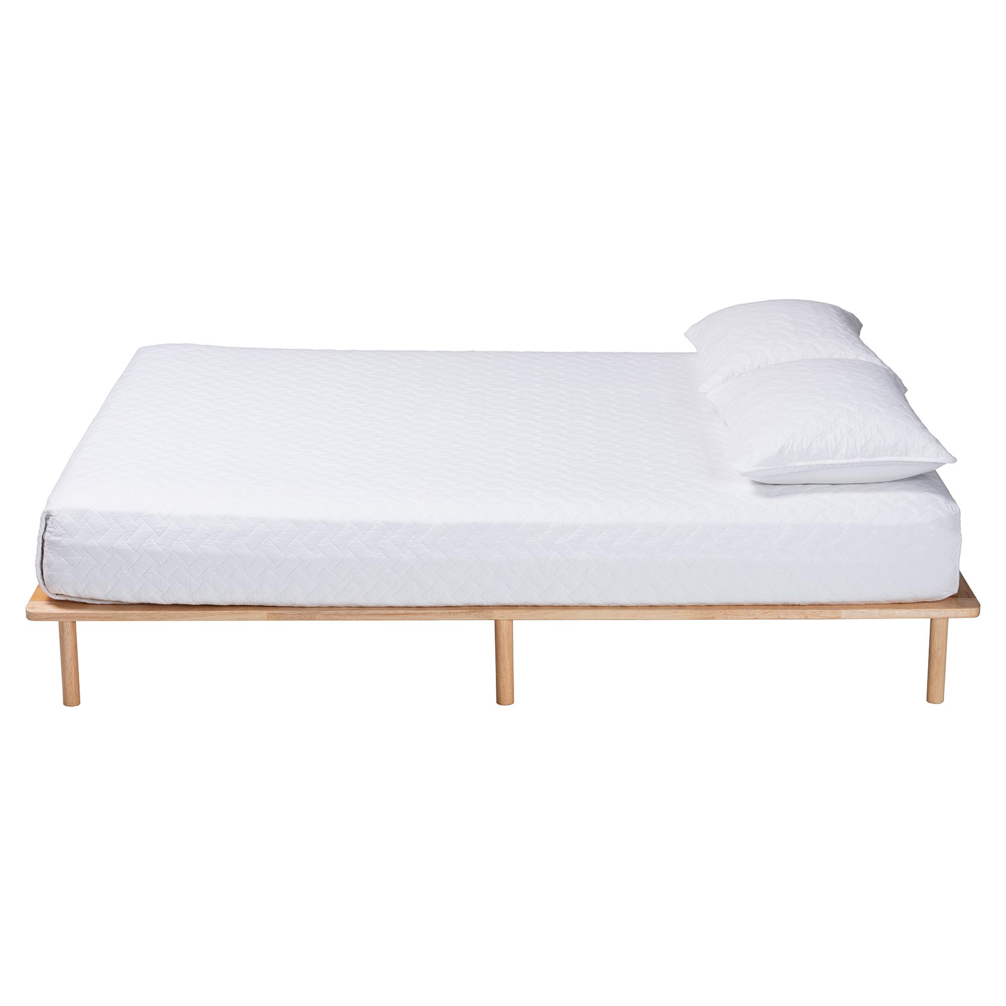 Baxton Studio Calhoun Japandi Queen Size Bed Frame
