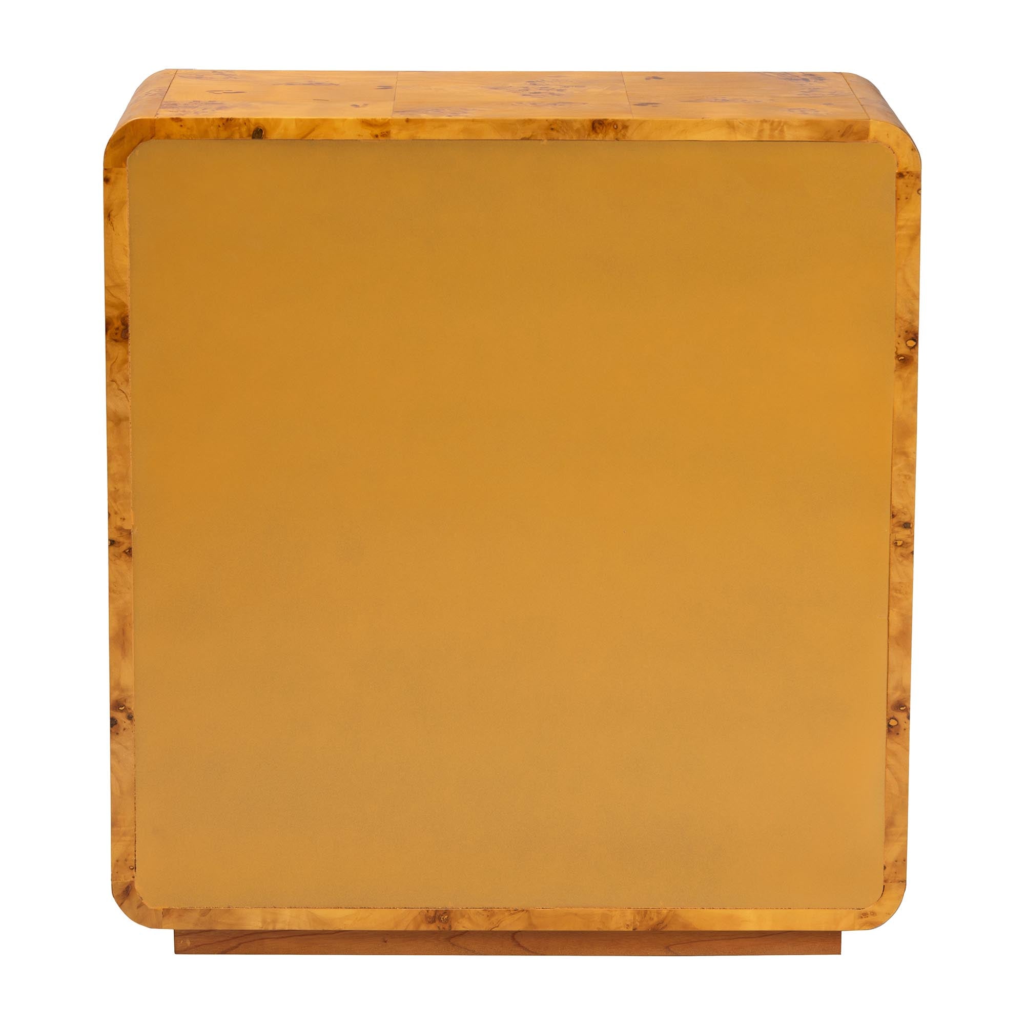 bali & pari Netra Modern and Contemporary Natural Real Burl Wood Storage Cabinet