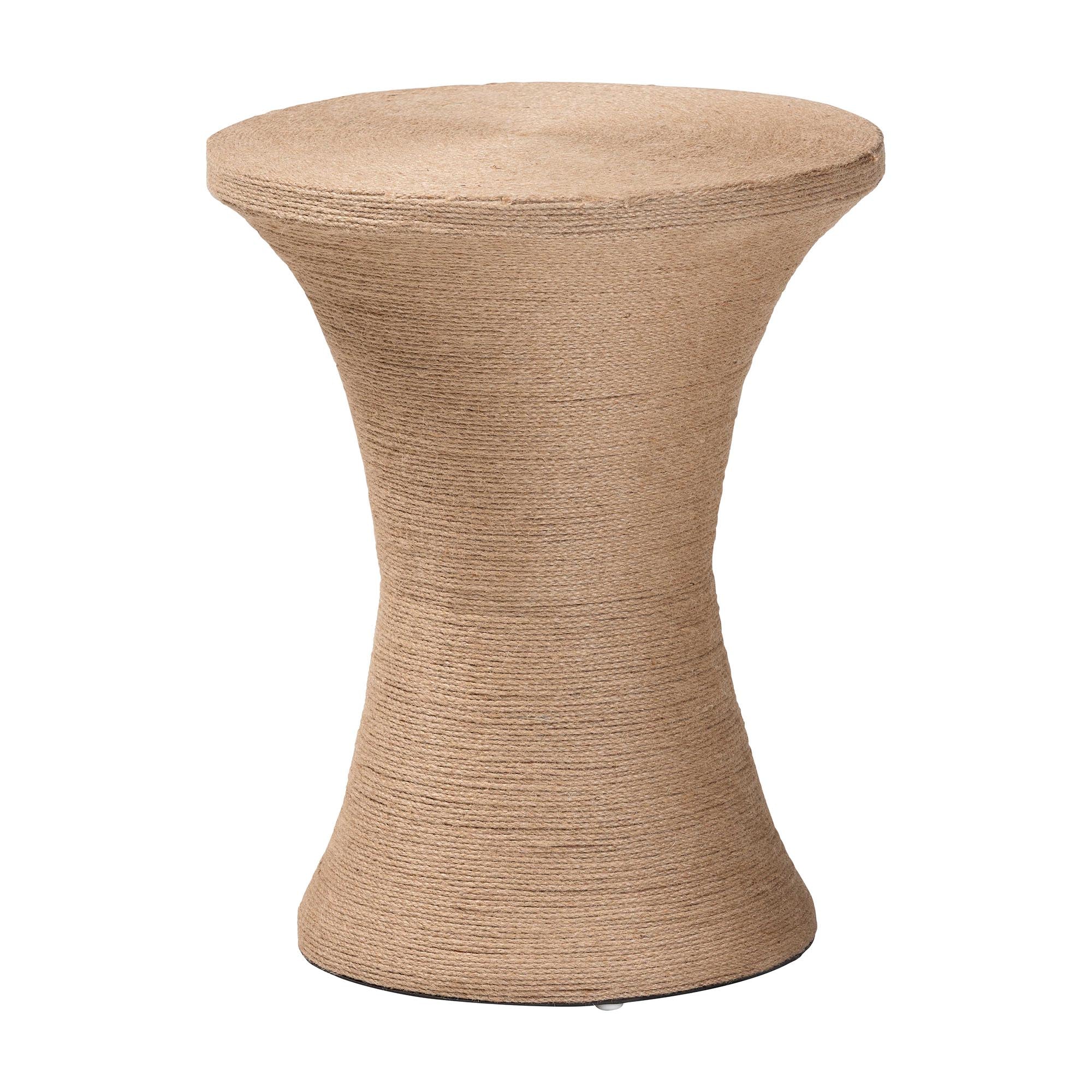bali & pari Cady Japandi Natural Jute Side Table