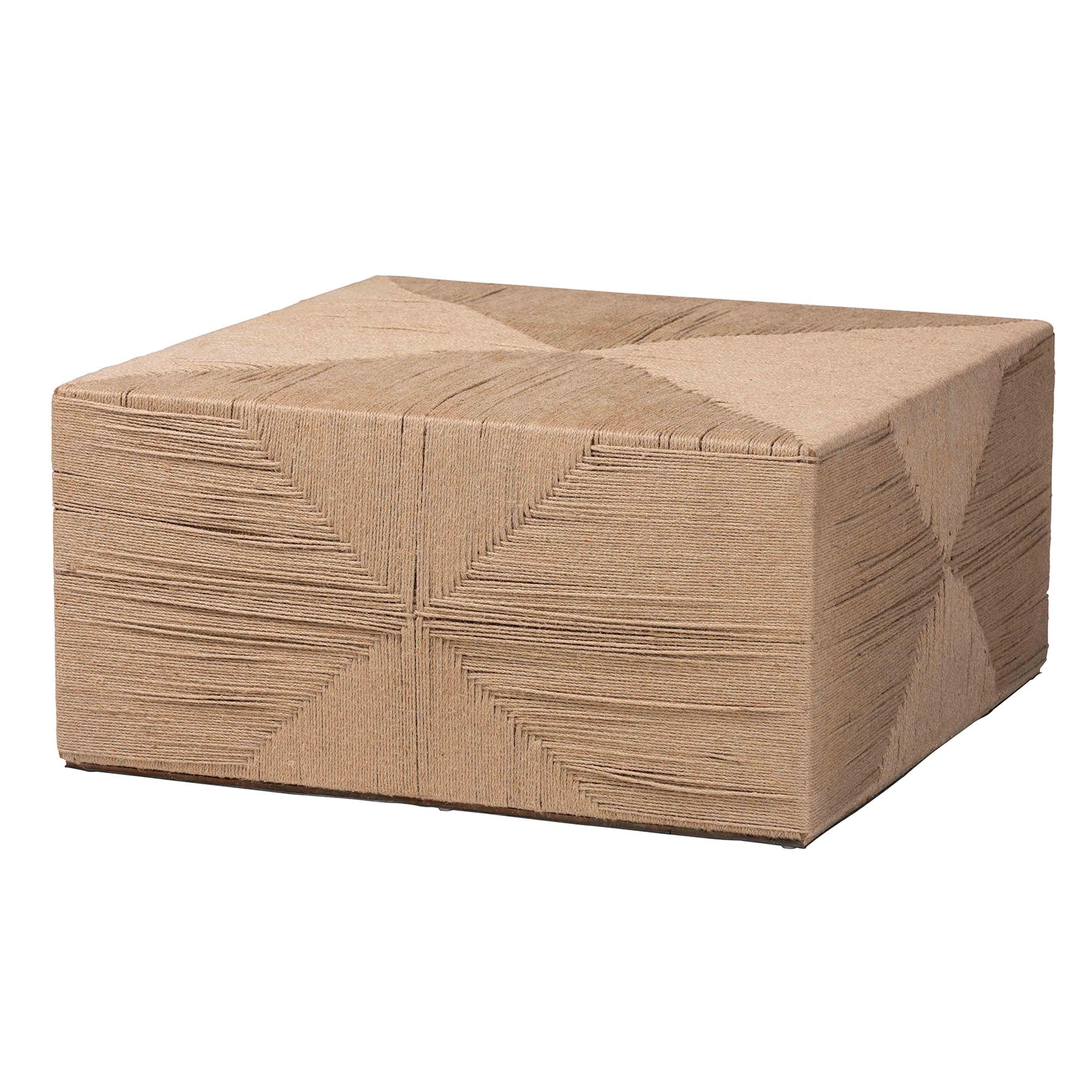 bali & pari Nakita Japandi Natural Jute Coffee Table