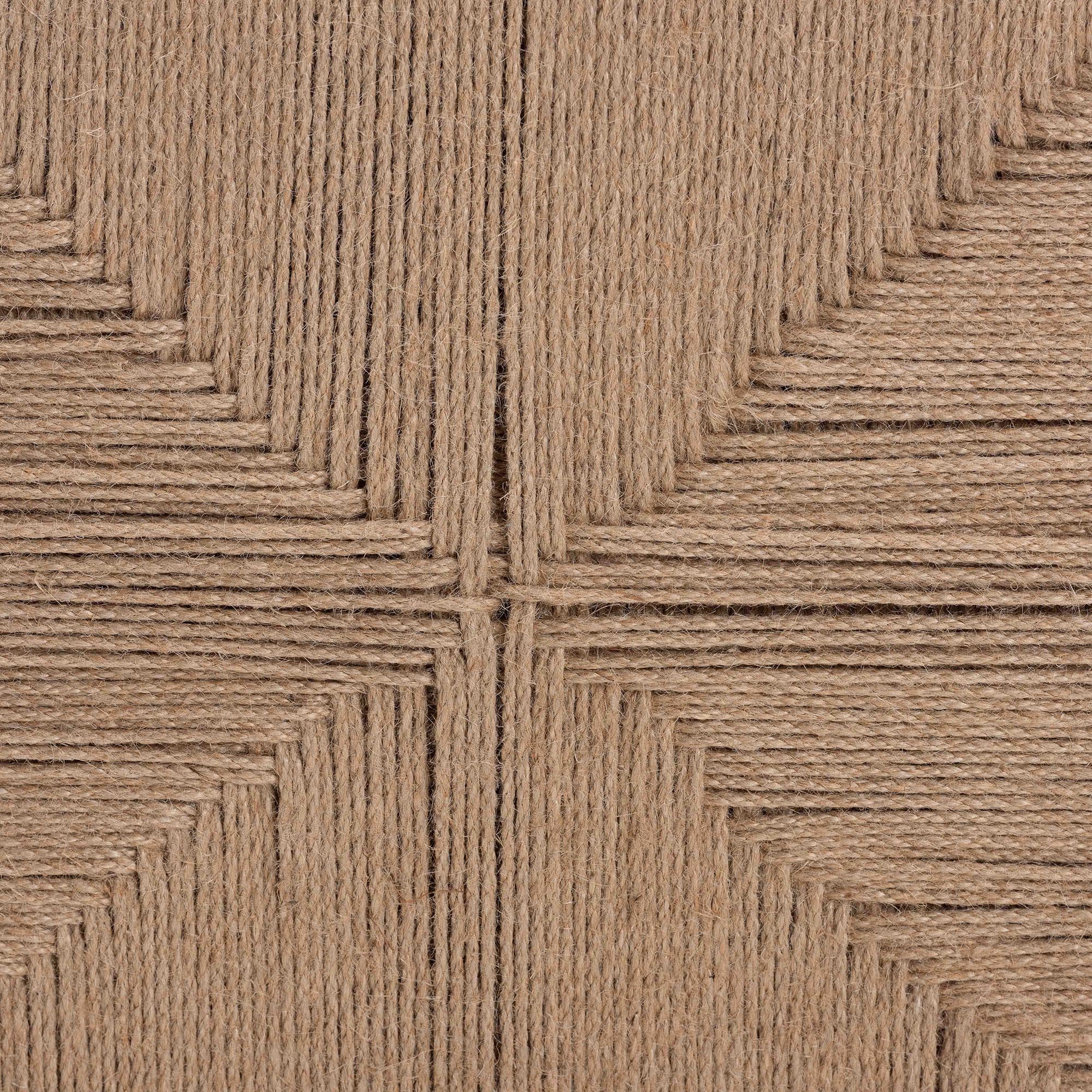 bali & pari Nakita Japandi Natural Jute Coffee Table