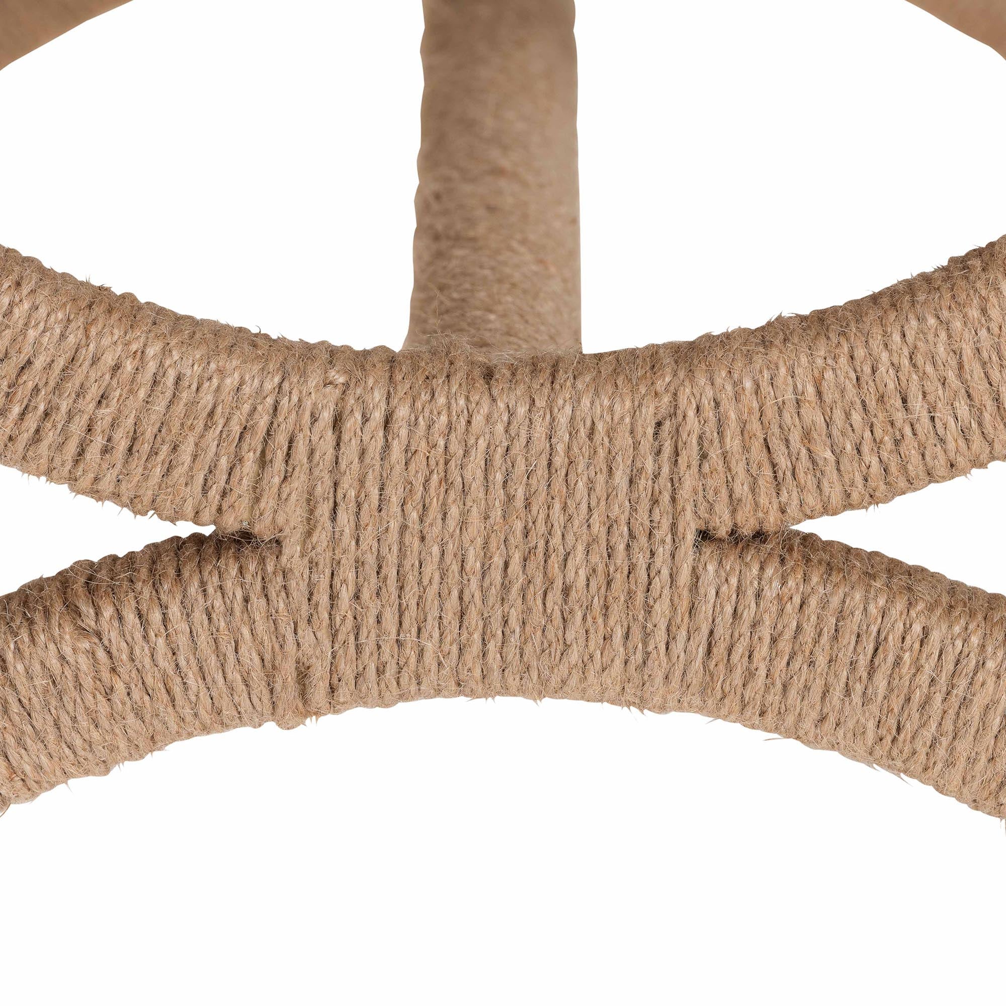bali & pari Maliyah Japandi Natural Jute Ottoman