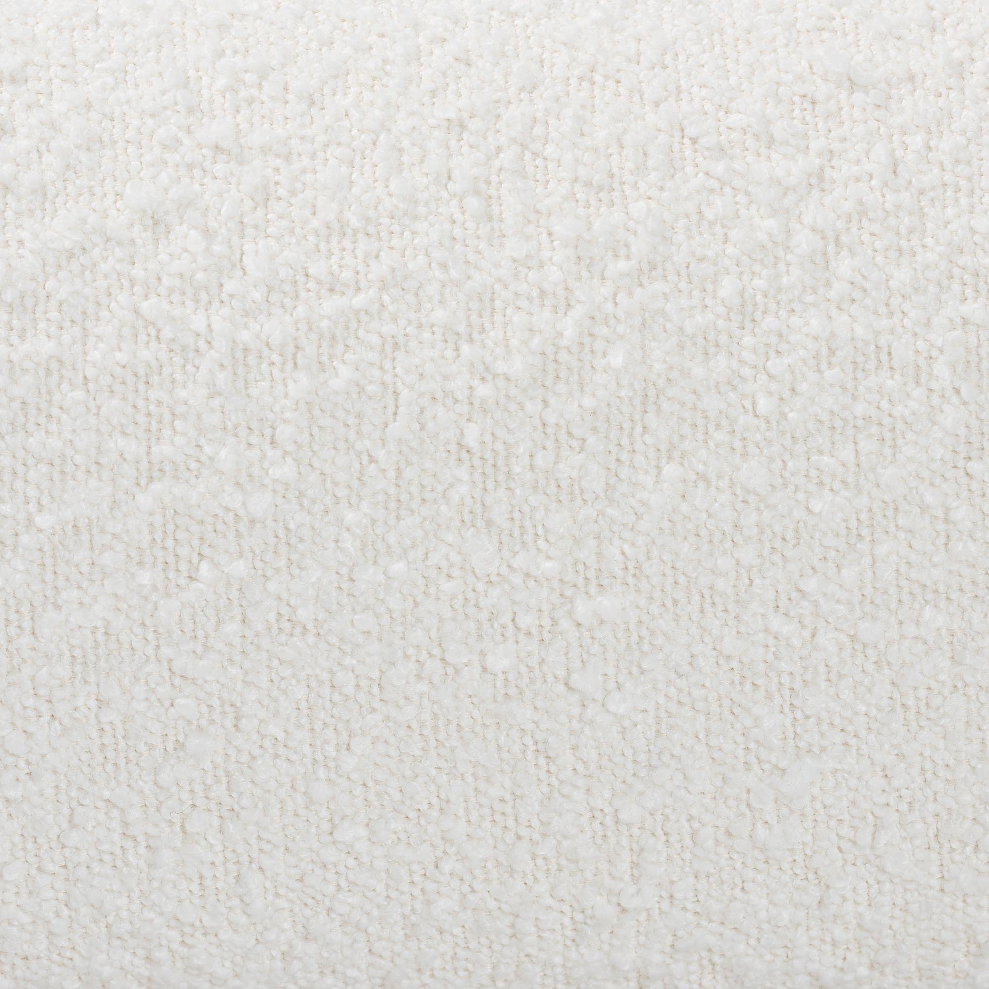 Baxton Studio Vinicio Mid-Century Modern Cream Boucle King Platform Bed