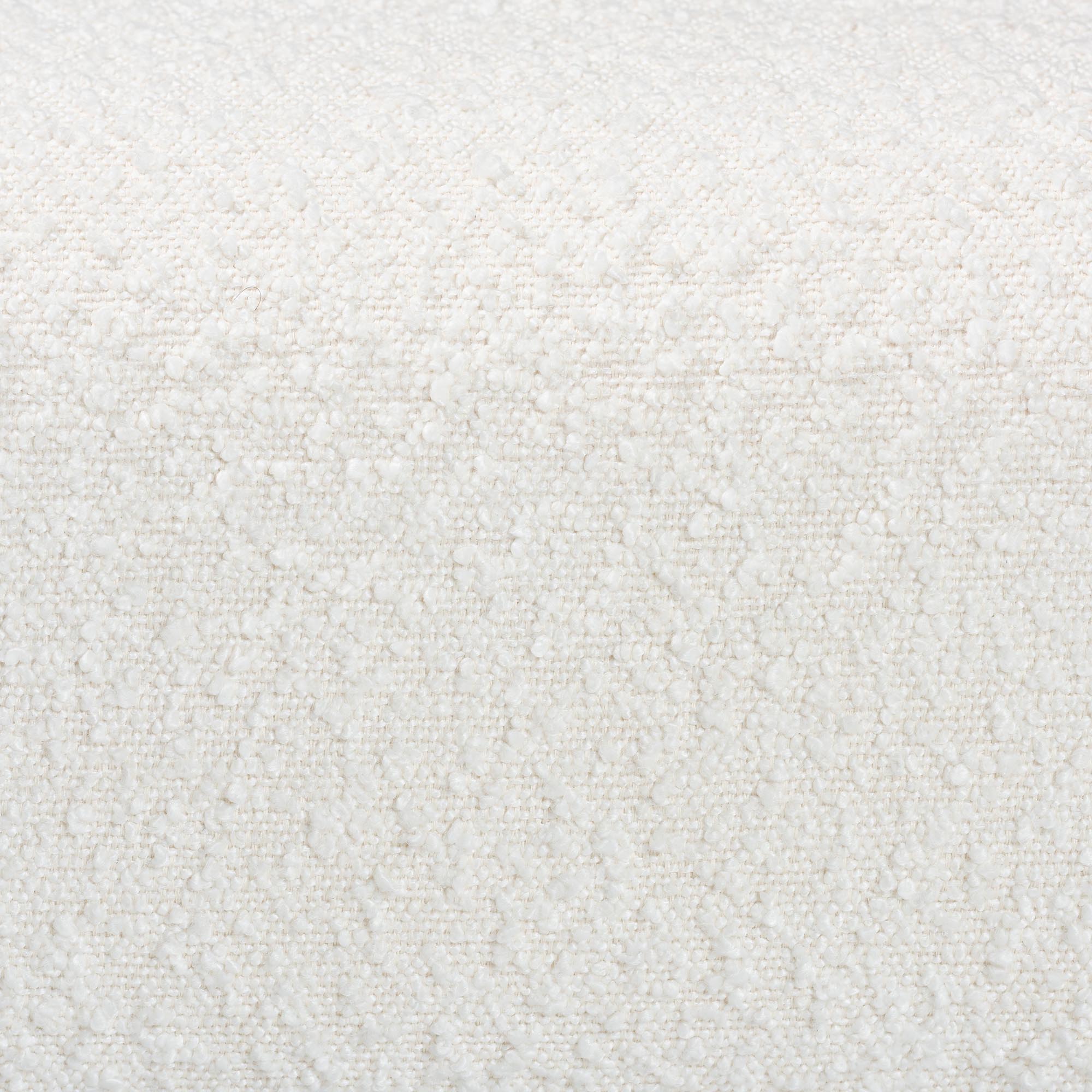 Baxton Studio Vinicio Mid-Century Modern Cream Boucle Accent Bench