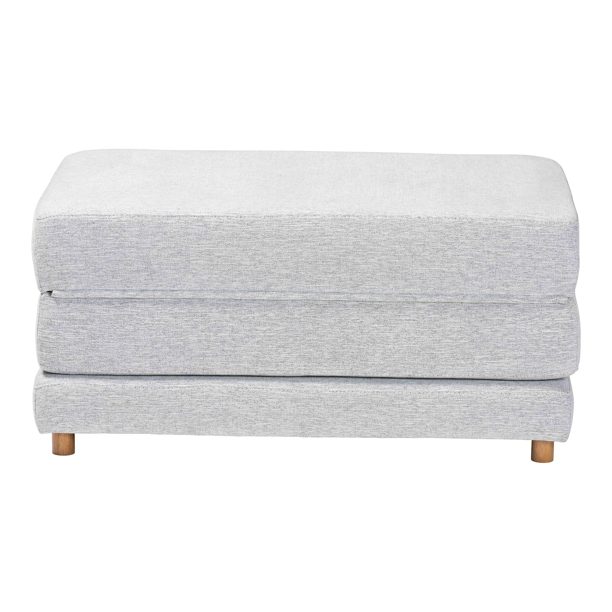 Baxton Studio Sabriel Modern Light Grey Fabric Convertible Sleeper Ottoman