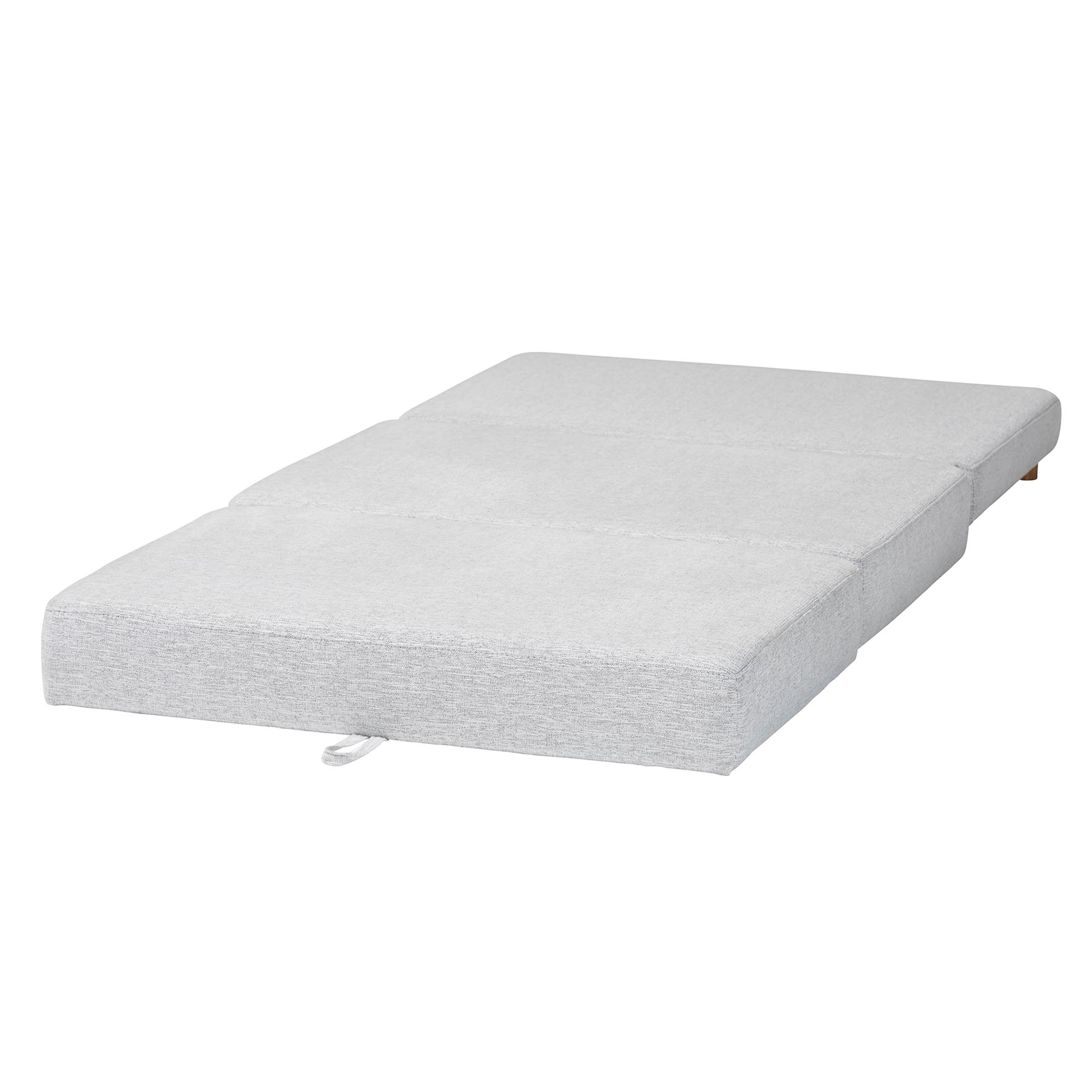 Baxton Studio Sabriel Modern Light Grey Fabric Convertible Sleeper Ottoman