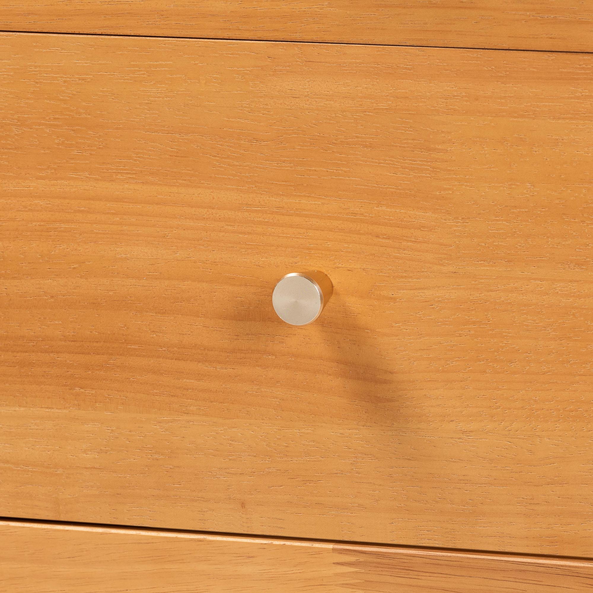 Baxton Studio Lucera Mid-Century Oak Brown Queen Size 3-Piece Bobbin Bedroom Set