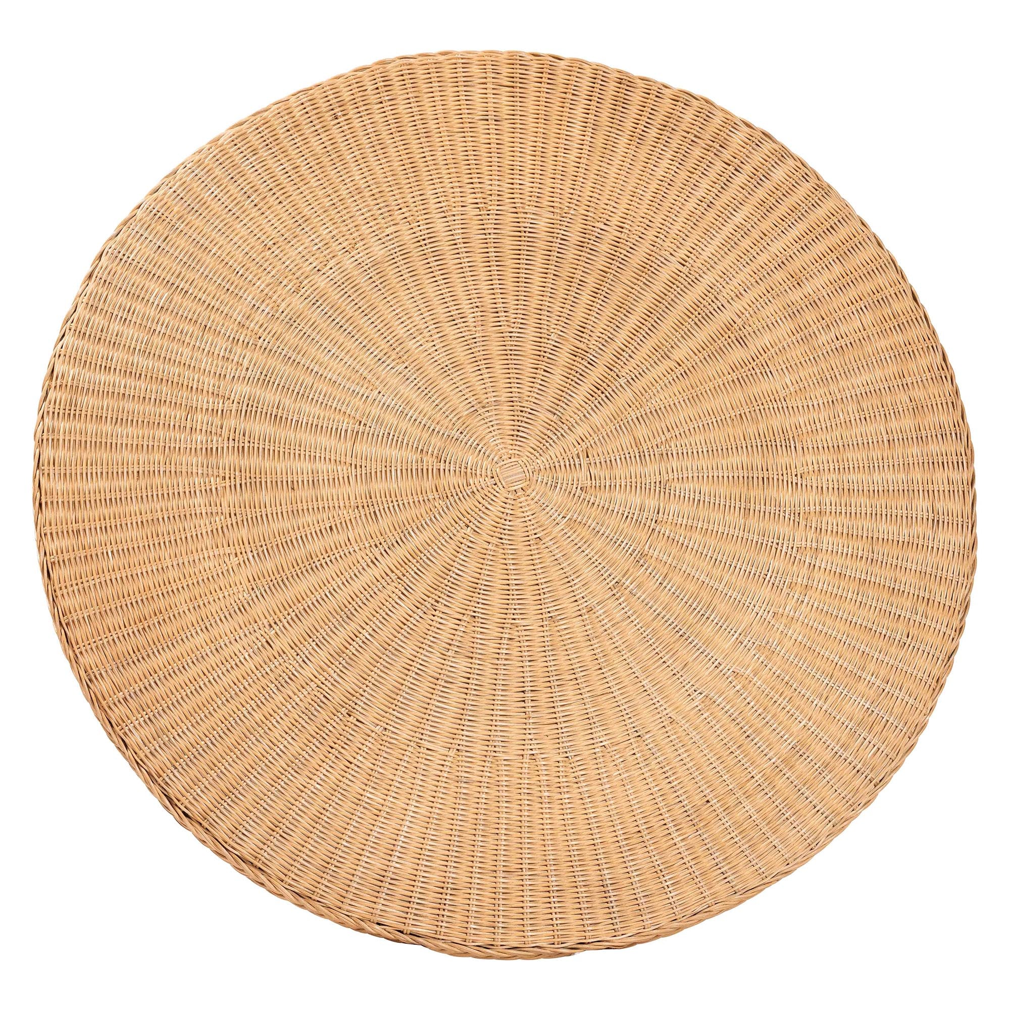bali & pari Farrow Bohemian Braided Light Honey Rattan Dining Table