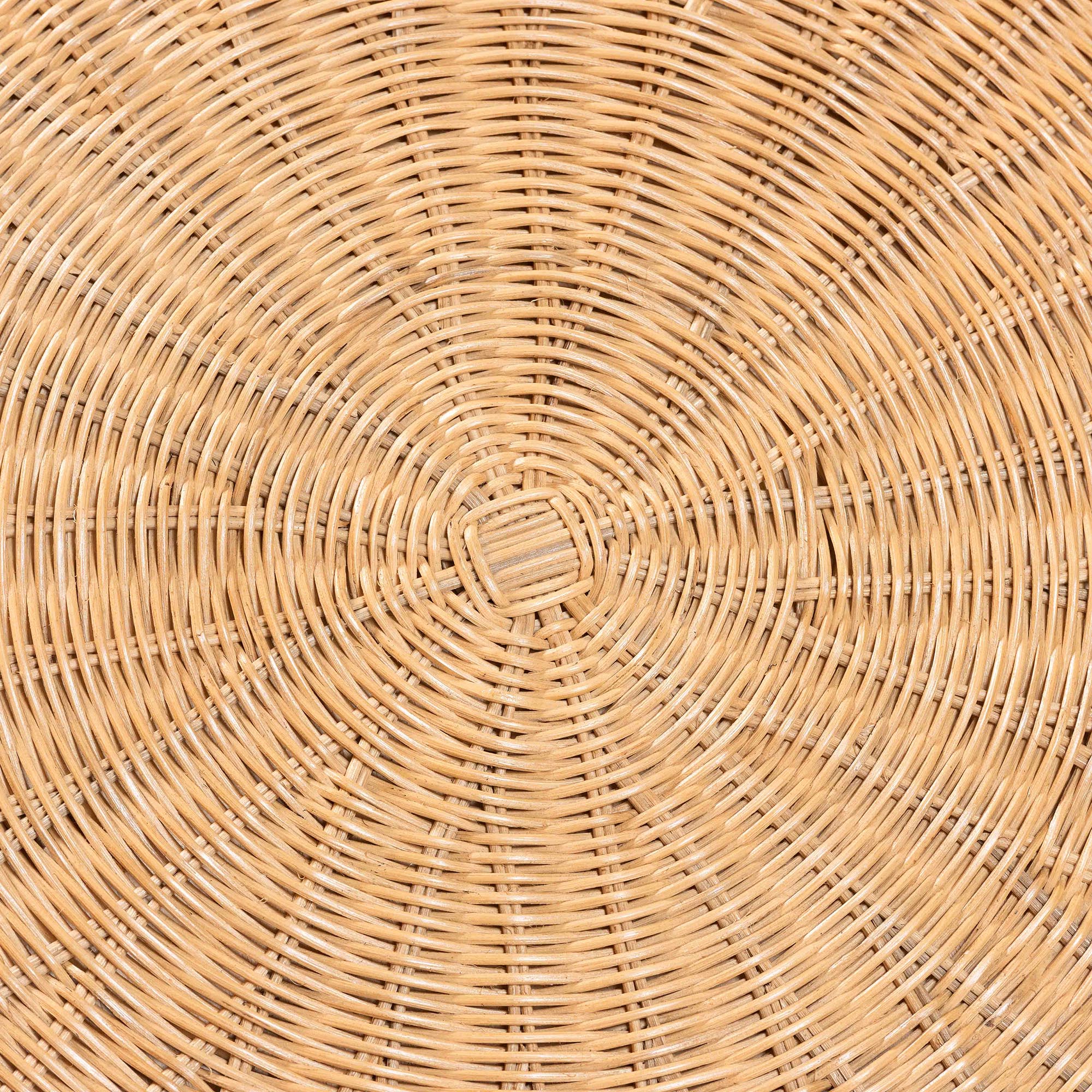 bali & pari Farrow Bohemian Braided Light Honey Rattan Dining Table