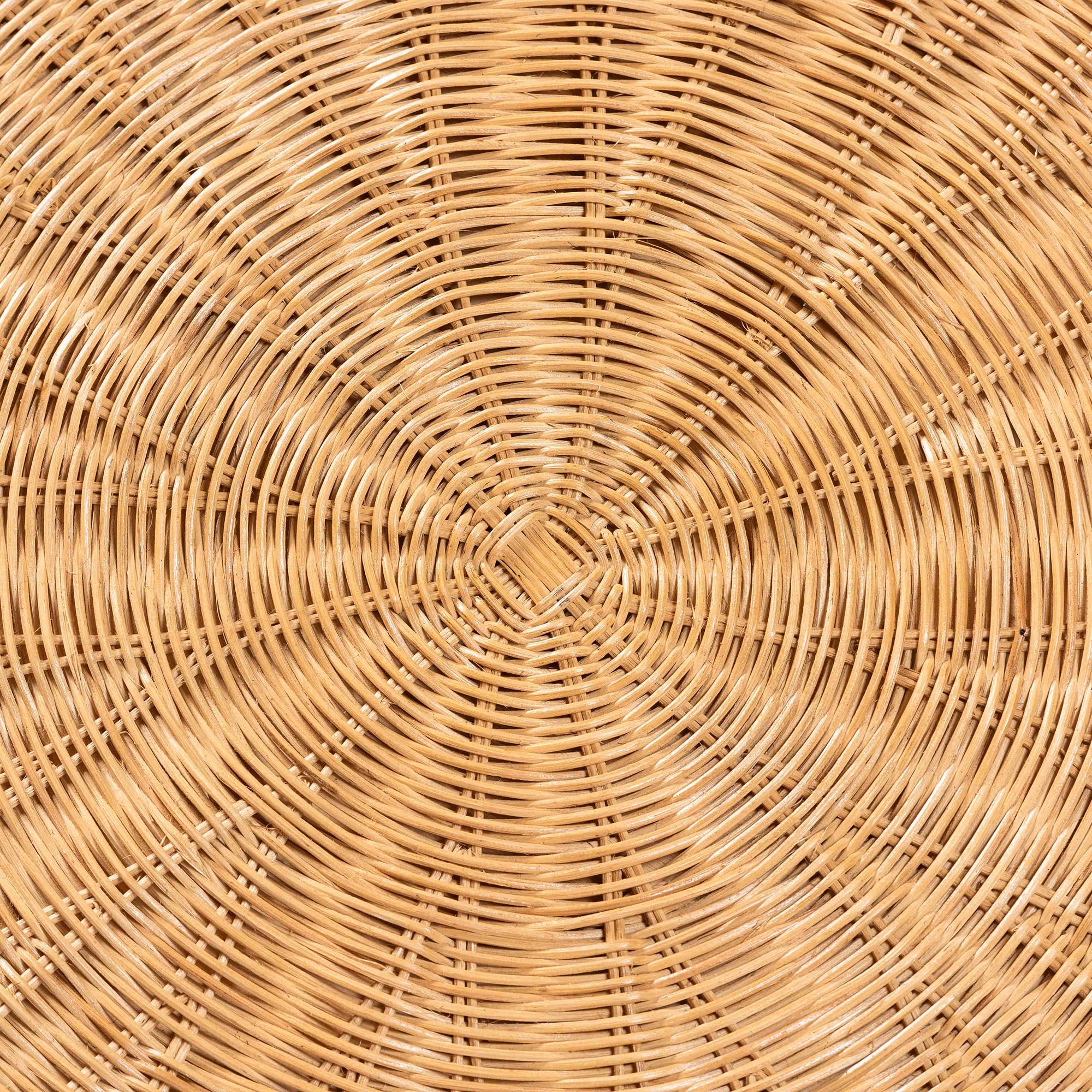 bali & pari Abena Bohemian Scalloped Light Honey Rattan Dining Table