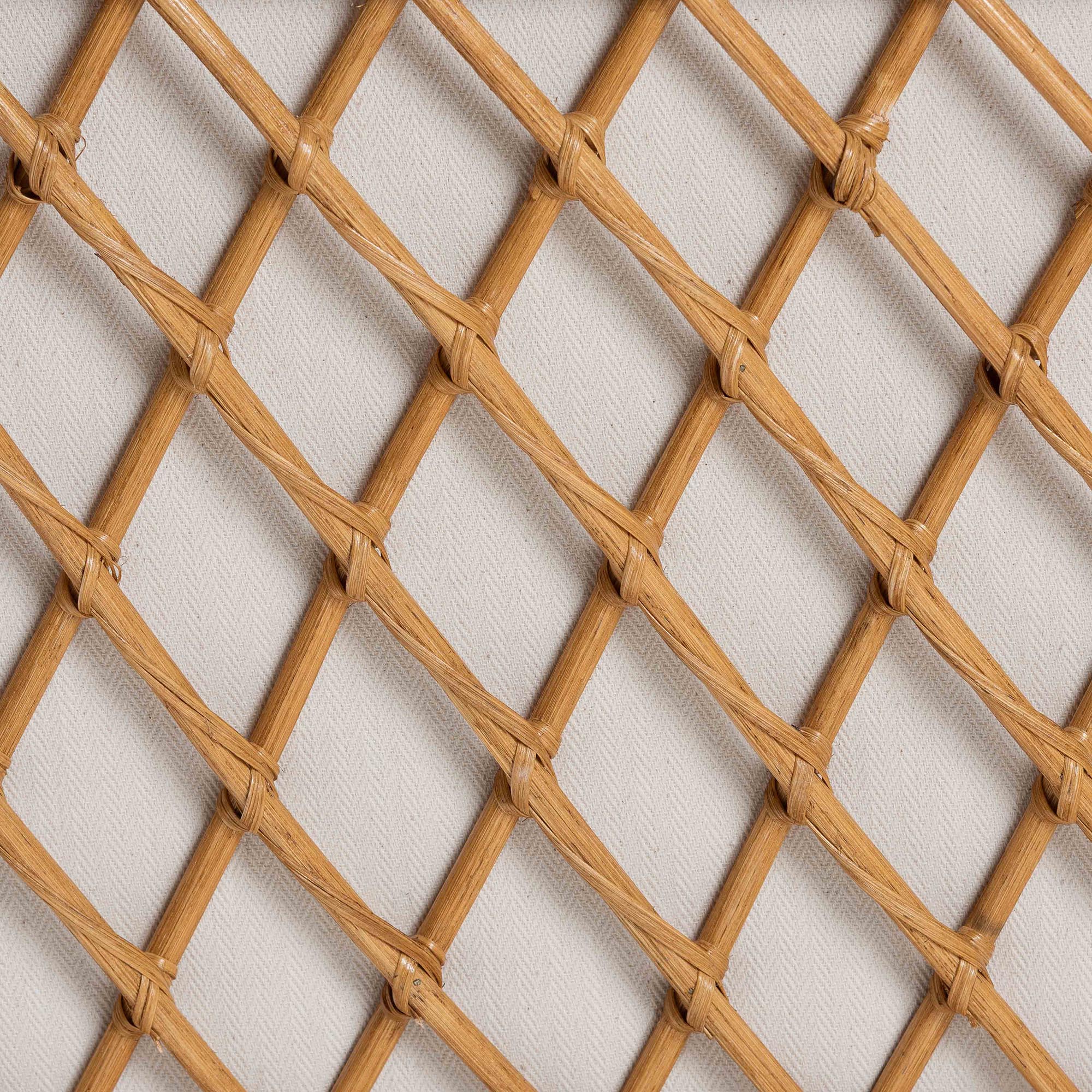 bali & pari Akemi Handwoven Natural Rattan Daybed with Cushion - Boho Coastal Lounge Bed for Living Room, Bedroom, or Sunroom