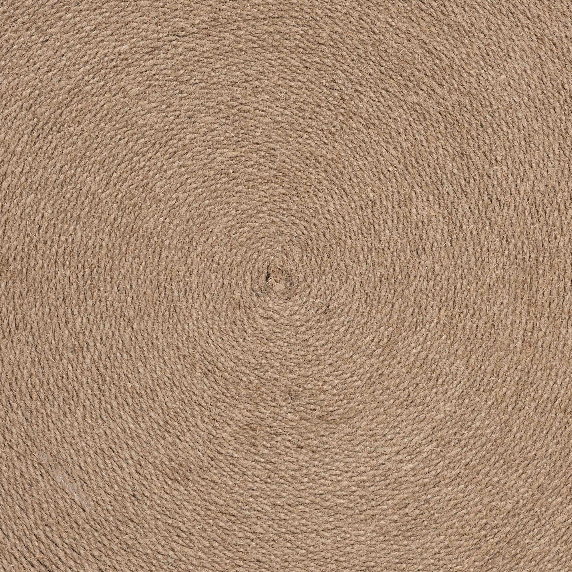 bali & pari Lapis Handwoven Jute Coffee Table - Boho Round Centerpiece with Natural Fiber Texture, Handcrafted Coastal Design for Living Room or Lounge Spaces