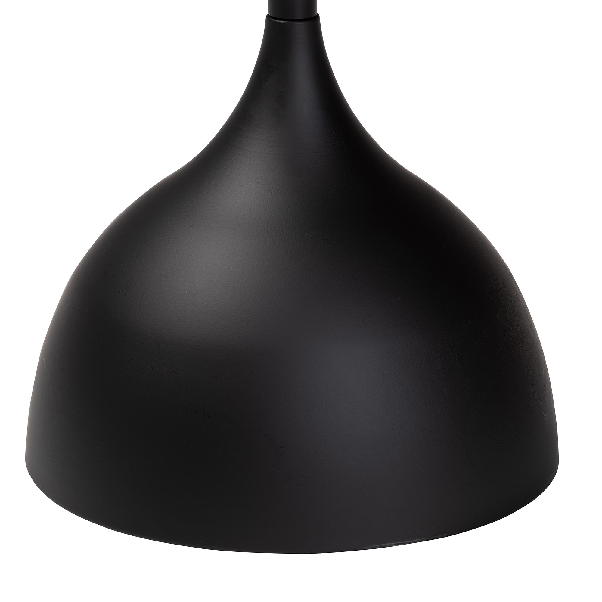 Baxton Studio Webb Black Metal Pedestal Side Table - Modern Accent Table with Round Tray Top for Indoor or Semi-Outdoor Use