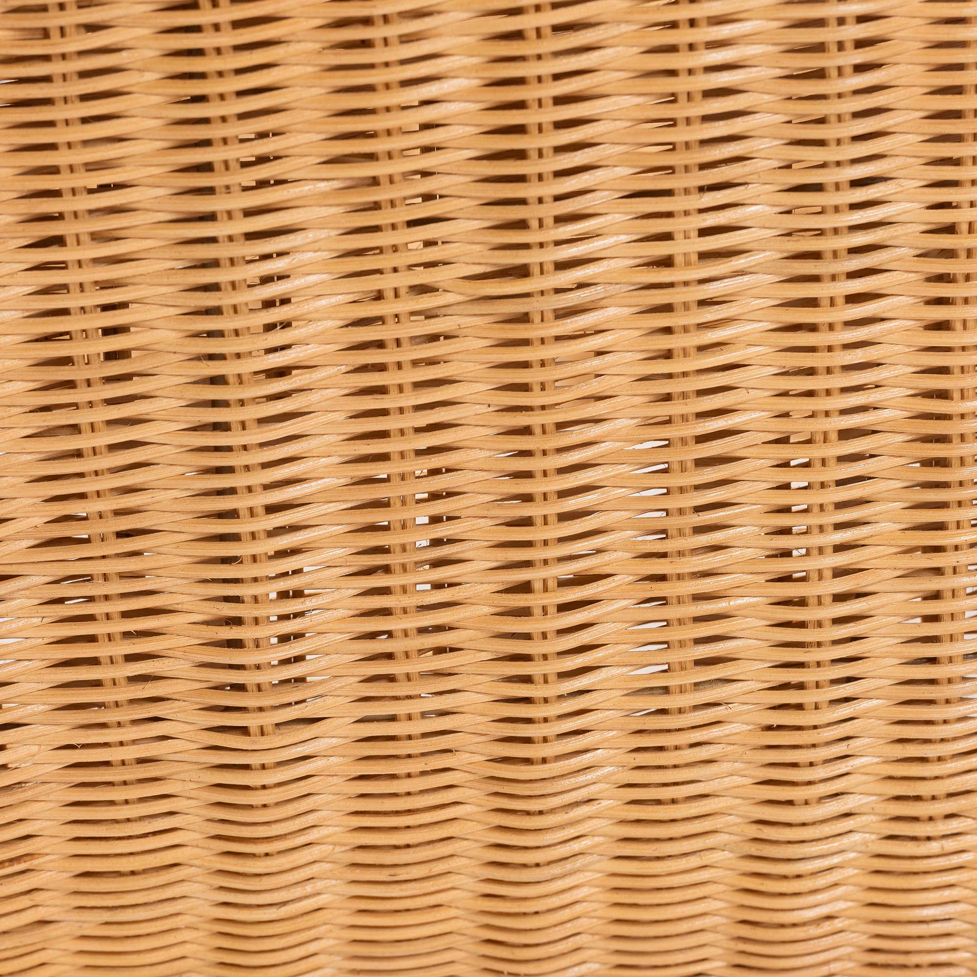 bali & pari Reya Natural Rattan Lounge Chair - Handwoven Wicker Accent Seating with Pedestal Base for Modern Boho, Coastal, or Tropical Living Room Spaces