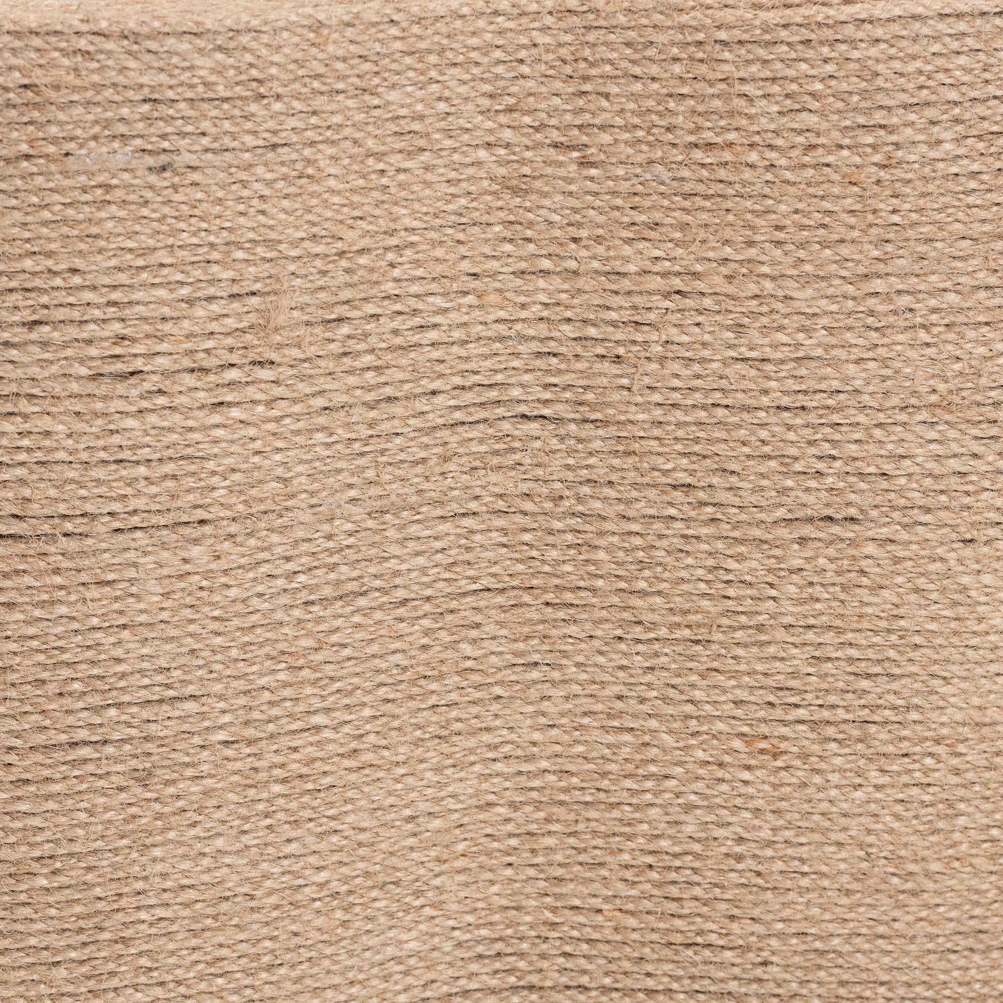 bali & pari Edna Natural Jute Coffee Table - Textured Handwoven Irregular Shape Cocktail Table for Living Room or Lounge