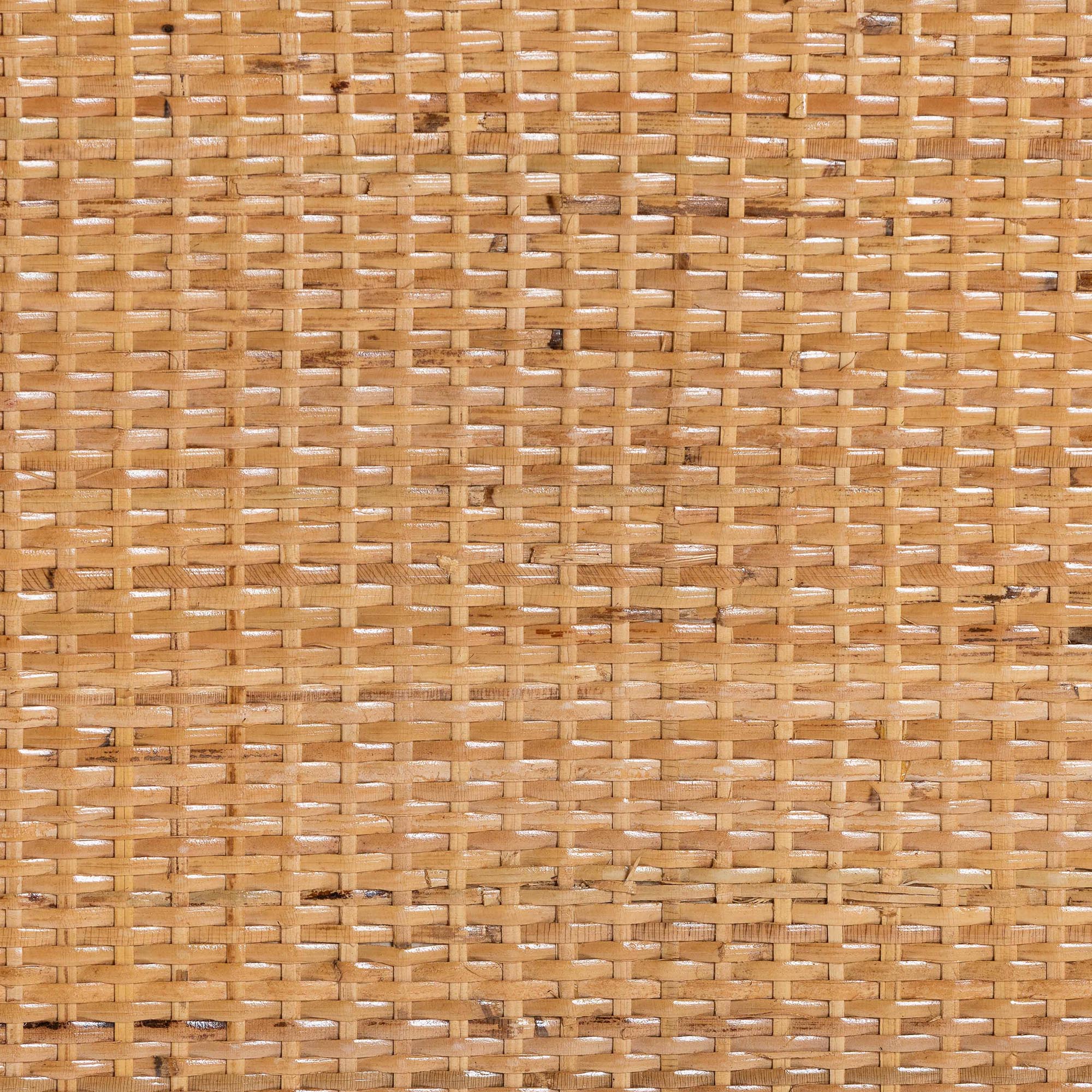 bali & pari Noreen Peacock Fan Natural Rattan Cabinet - Handcrafted Rattan Pole Hutch with Woven Doors and Shelves, Boho Coastal Accent Shelving and Display Unit