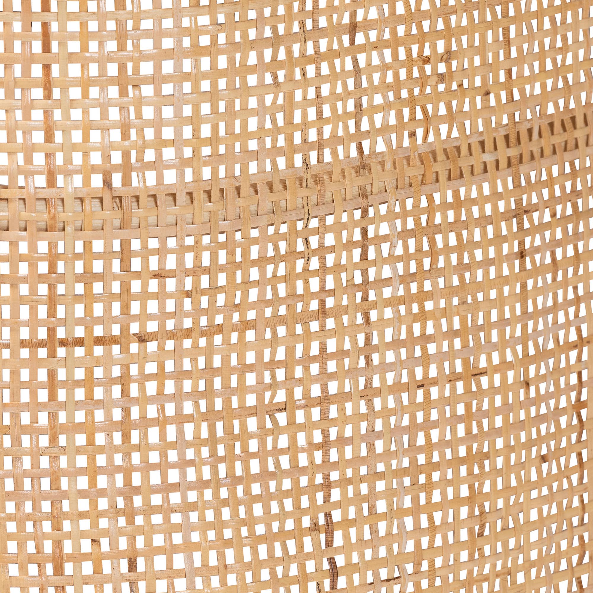 bali & pari Fiore Natural Rattan Bed Frame - Handwoven Wicker Headboard and Footboard with Curved Corners, Boho Coastal Natural Bedroom Furniture, Queen