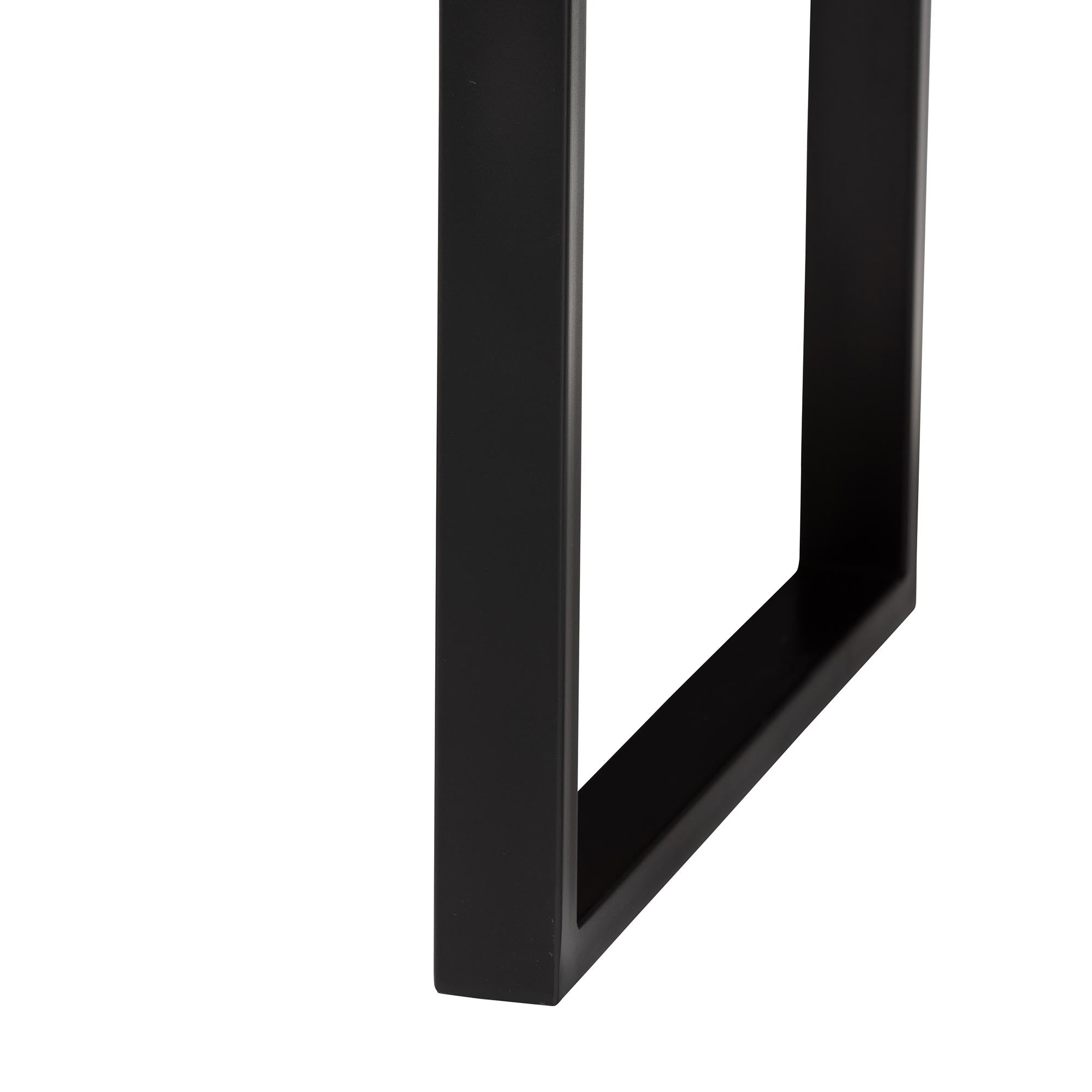 bali & pari Apio Wood Epoxy Resin Coffee Table with Glass Inlay - Rectangular Live Edge Teak wood Accent Table with Black Metal Base, Modern Rustic Centerpiece