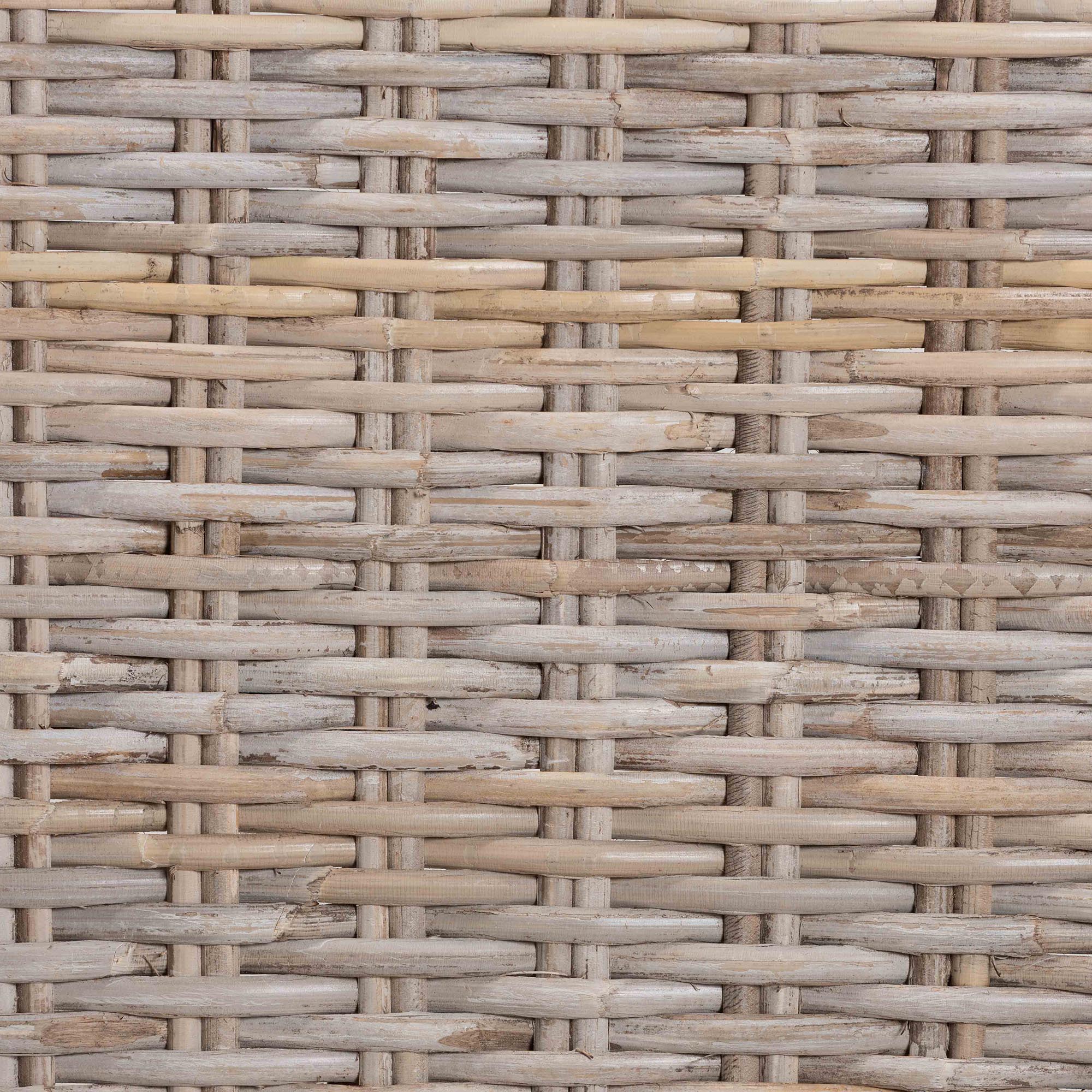bali & pari Niesha Kubu Rattan Counter Stool with Cushion - Handwoven Wicker Accent Stool with Flared Arms Design for Kitchen Island
