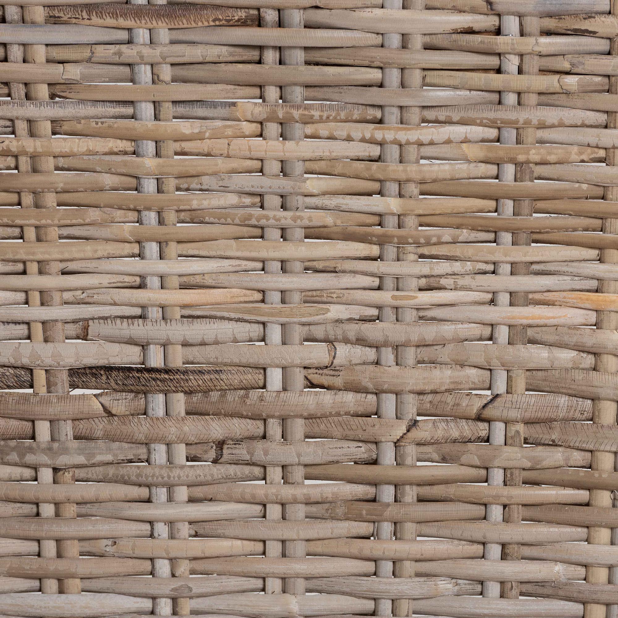 bali & pari Lara Kubu Rattan Counter Stool with Cushion - Handwoven Wicker Accent Stool with Wingback Design for Kitchen Island
