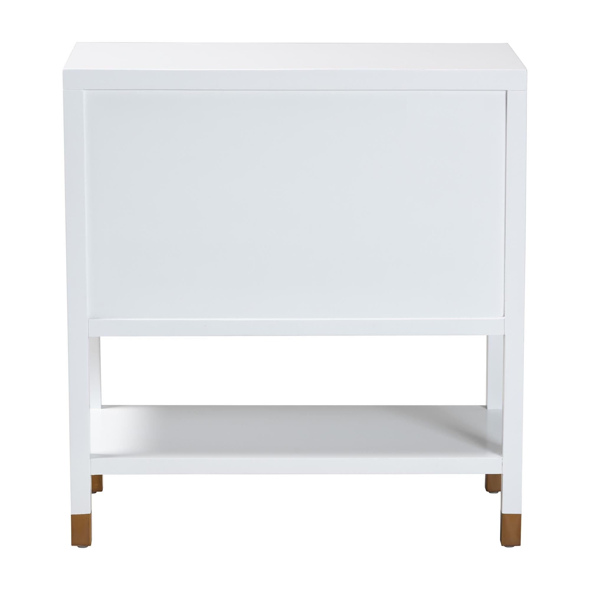 bali & pari Aiden Fluted Sideboard -  2-Door Accent Storage Cabinet with Open Shelf and Raised Legs, Compact Entryway or Dining Room Cabinet