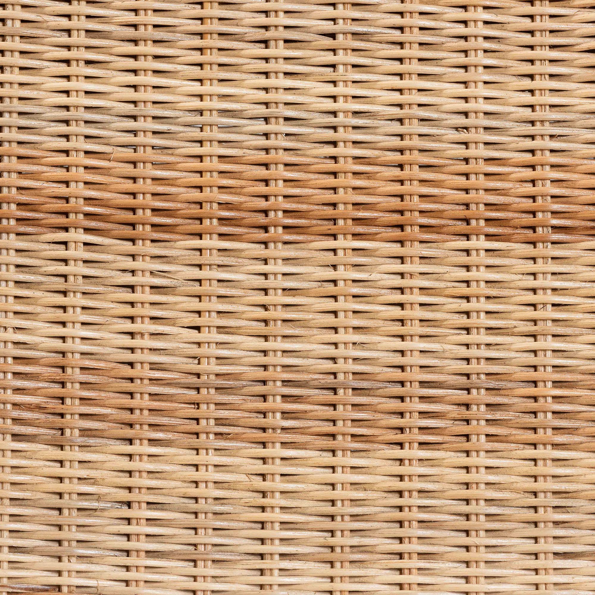 bali & pari Dyna Natural Rattan Dining Chair - Handwoven Wicker Side Chair with Removable Cushion and Loop Backrest, Boho Coastal Seating for Dining Room or Kitchen