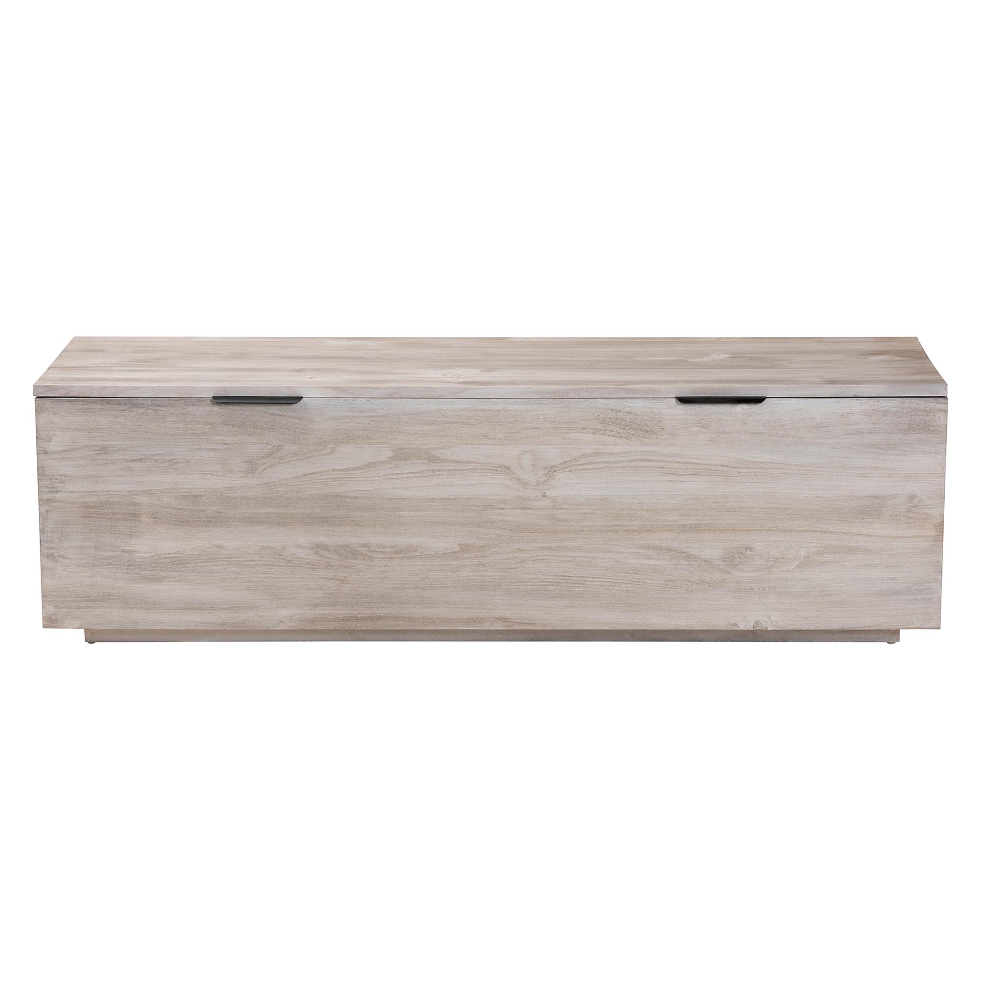 bali & pari Alvaro Wood Storage Trunk with Hinged Lid - Rectangular Blanket Chest and Bedroom Bench with Spacious Interior, Modern Farmhouse Storage Furniture for Entryway, Bedroom, or Living Room