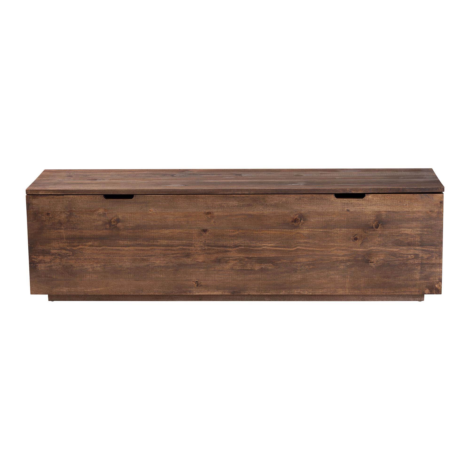 bali & pari Alfonso Wood Storage Trunk with Hinged Lid - Rectangular Blanket Chest and Bedroom Bench with Spacious Interior, Modern Farmhouse Storage Furniture for Entryway, Bedroom, or Living Room