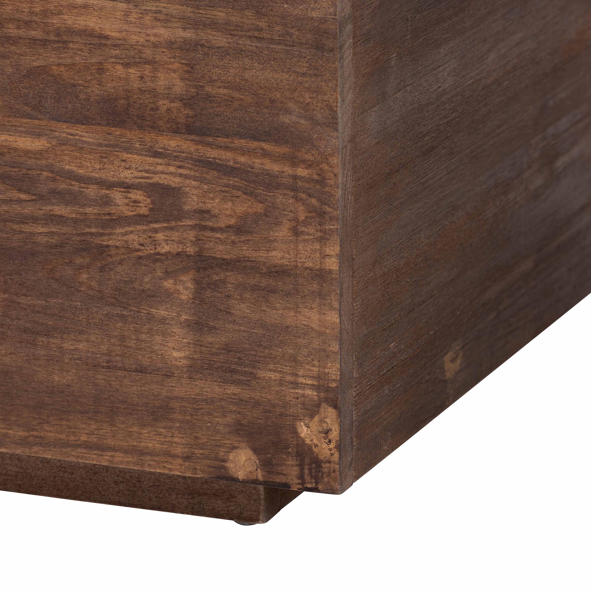 bali & pari Alfonso Wood Storage Trunk with Hinged Lid - Rectangular Blanket Chest and Bedroom Bench with Spacious Interior, Modern Farmhouse Storage Furniture for Entryway, Bedroom, or Living Room