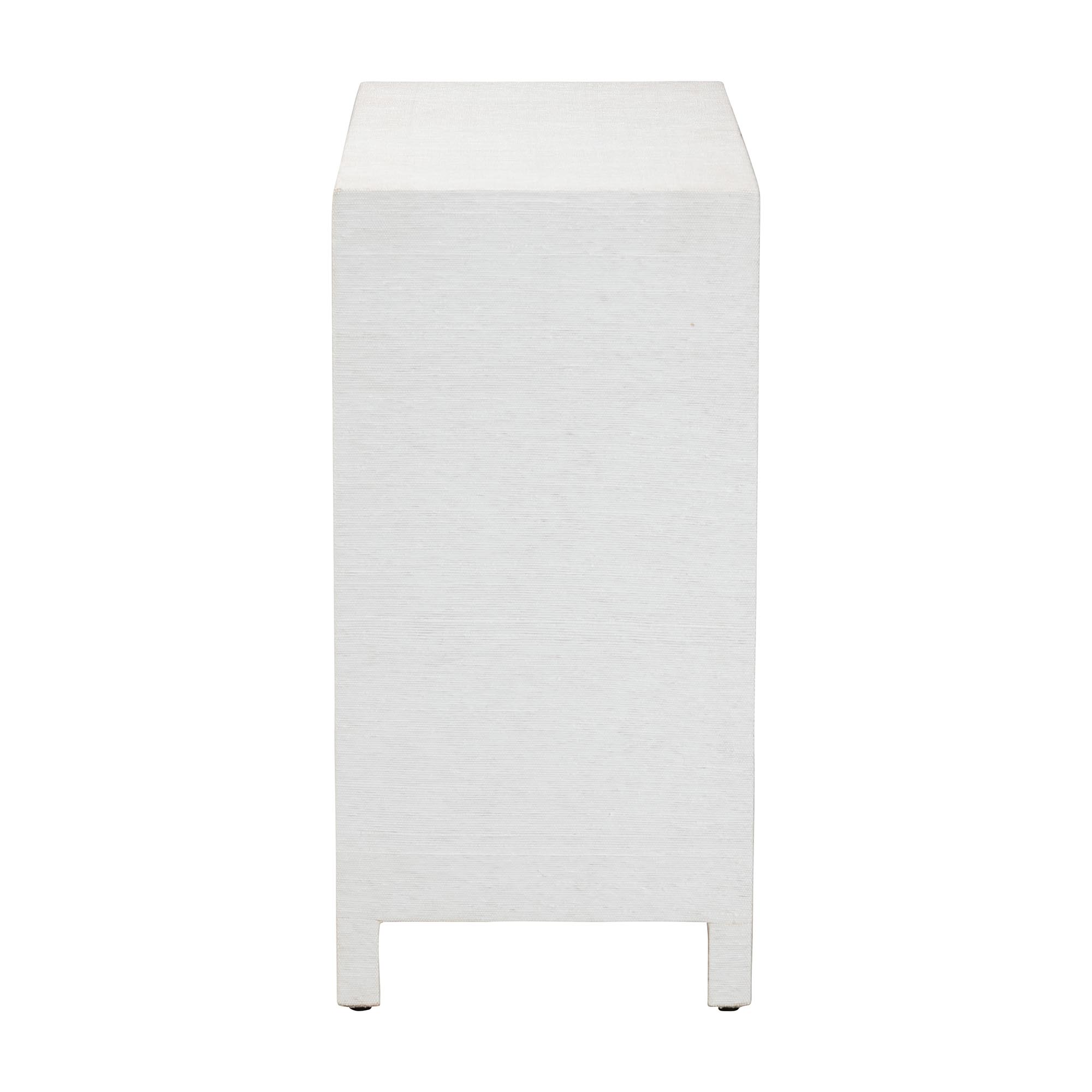 bali & pari Ximena Grasscloth Storage Cabinet - 2-Door Woven Accent Cabinet with Gold Ring Pulls for Living Room, Bedroom, or Entryway
