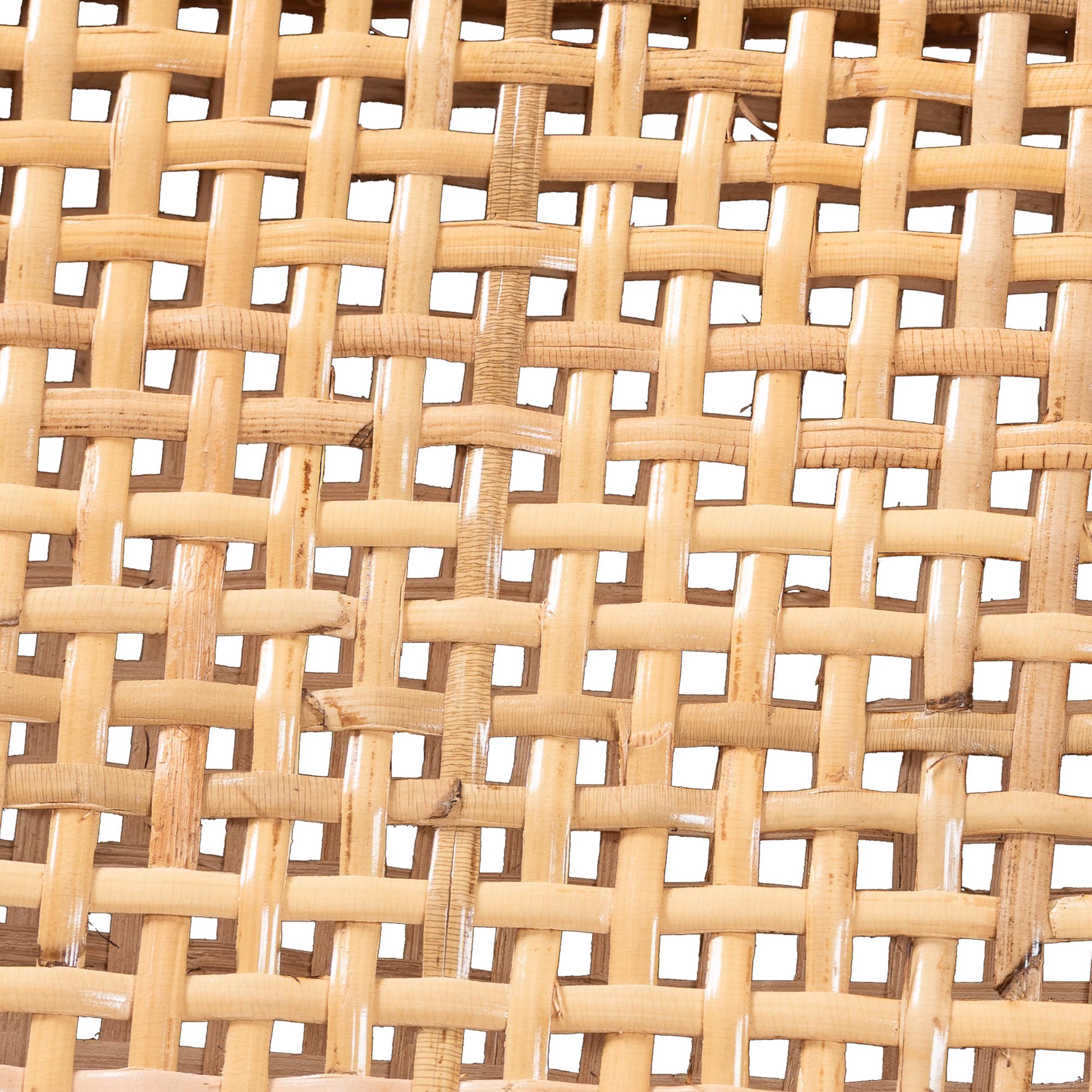 bali & pari Chatura Natural Rattan and Mahogany Wood 2-Piece Dining Armchair Set - Handwoven Wicker Dining Chair with Angled Back, Coastal Boho Seating for Dining or Kitchen