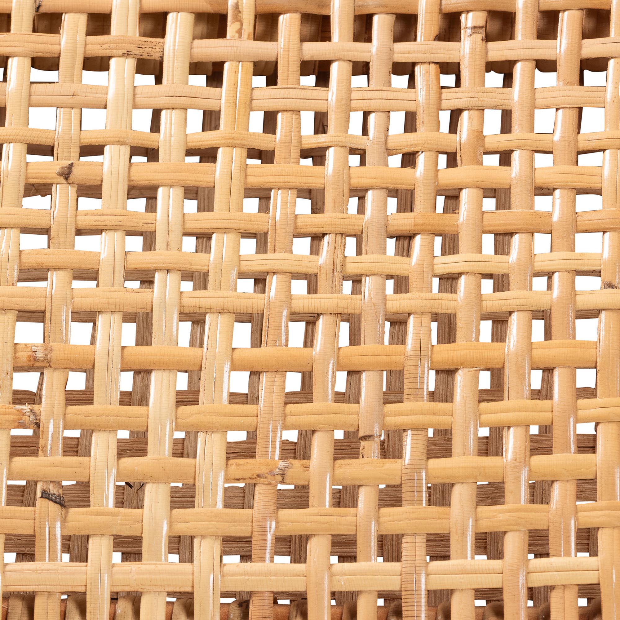 bali & pari Chatura Natural Rattan and Mahogany Wood 2-Piece Counter Stool Set - Handwoven Wicker Stool with Angled Back, Coastal Boho Seating for Kitchen Island, Counter Height