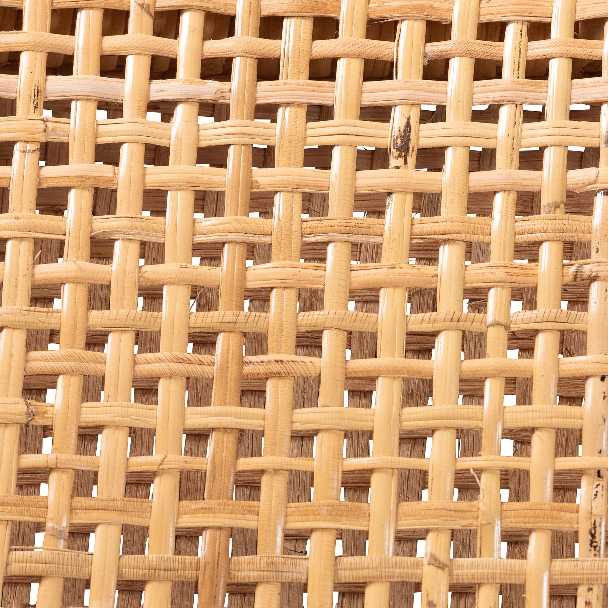 bali & pari Chatura Natural Rattan and Mahogany Wood 2-Piece Bar Stool Set - Handwoven Wicker Stool with Angled Back, Coastal Boho Seating for Lounge, Bar Height