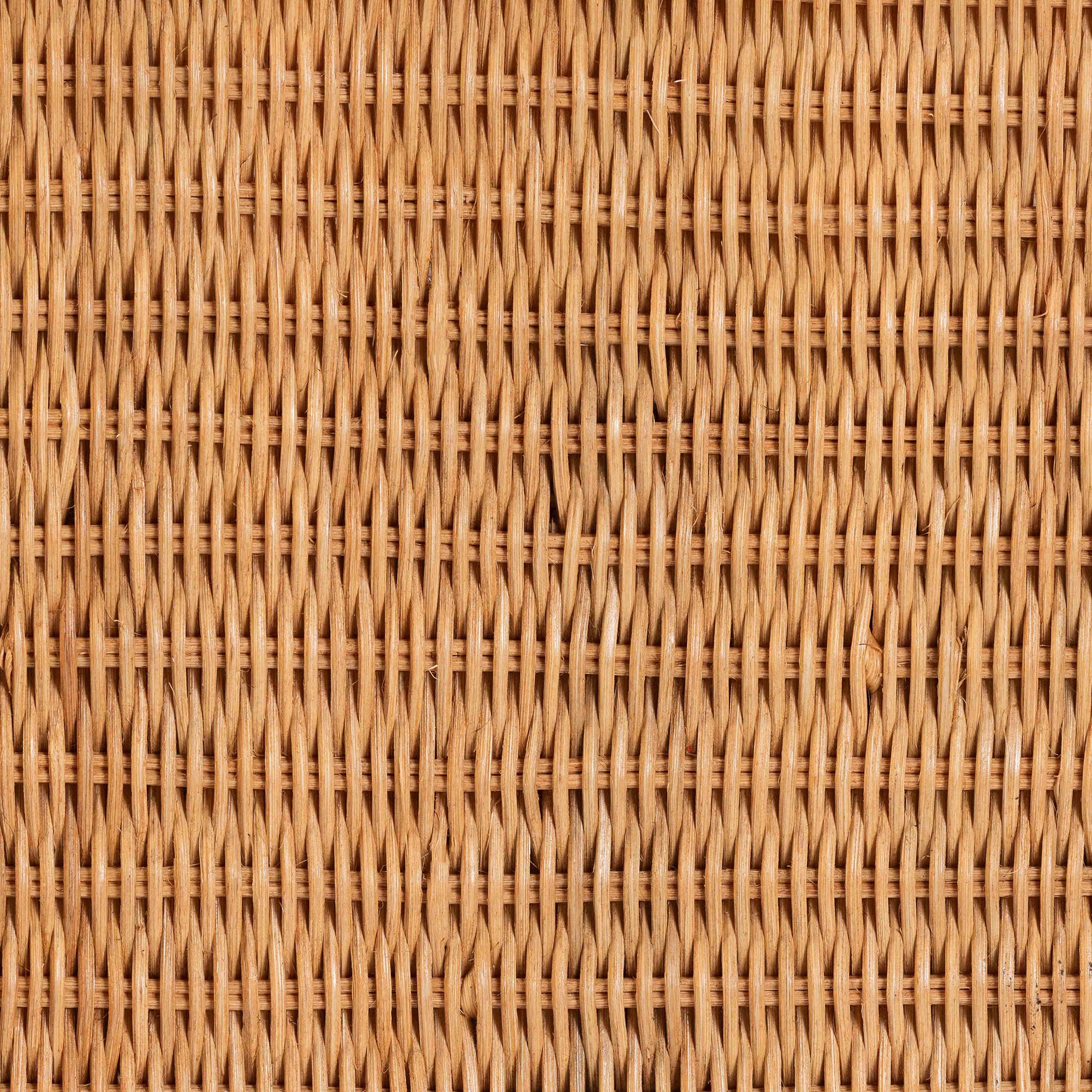 bali & pari Ayleen Natural Rattan Basket with Scalloped Lid - Handwoven Wicker Storage Box, Boho Coastal Home Decor, Small