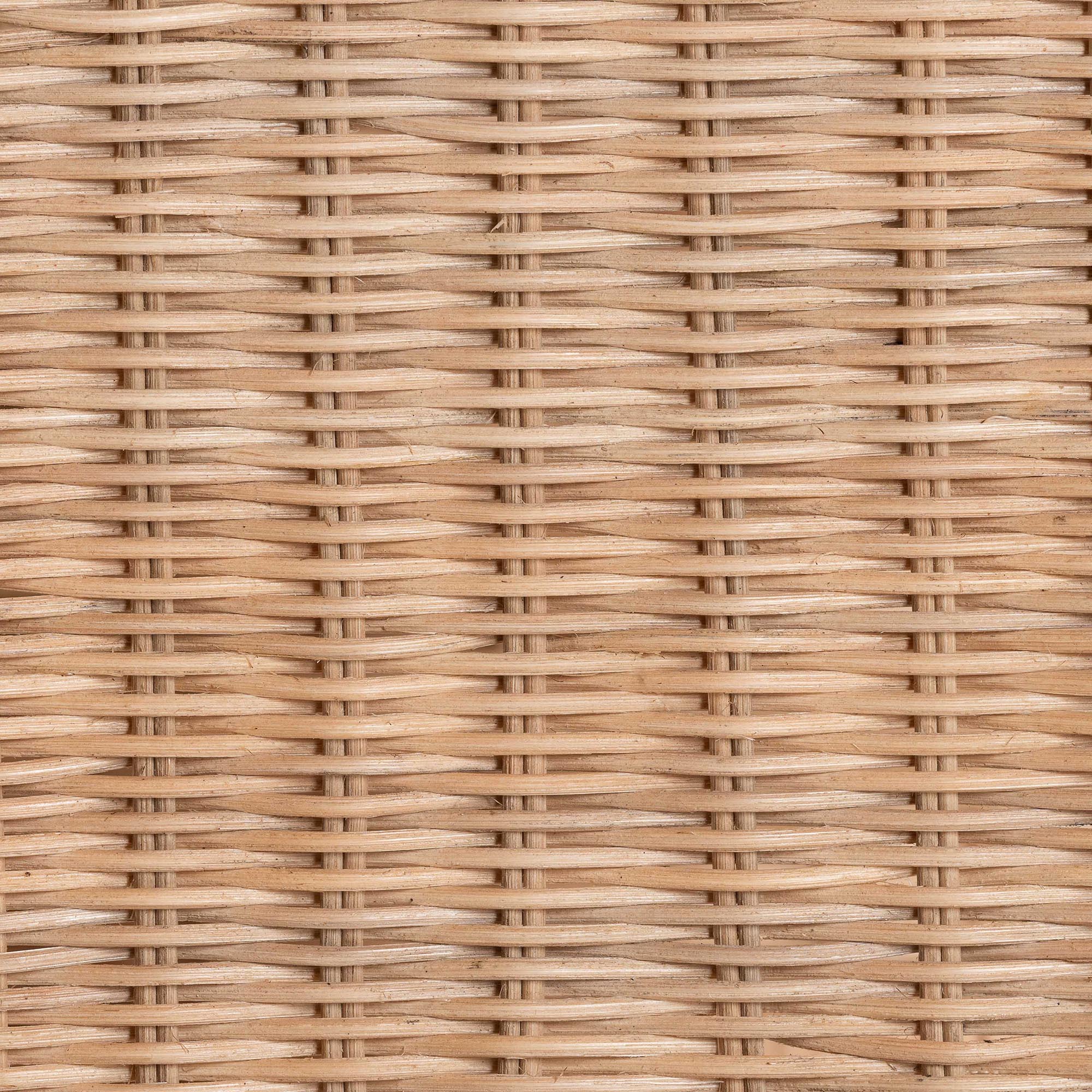 bali & pari Brooks Natural Rattan 3-Tier Storage Shelf - Handwoven Wicker Display Stand with Scalloped Borders, Coastal Boho Accent Furniture