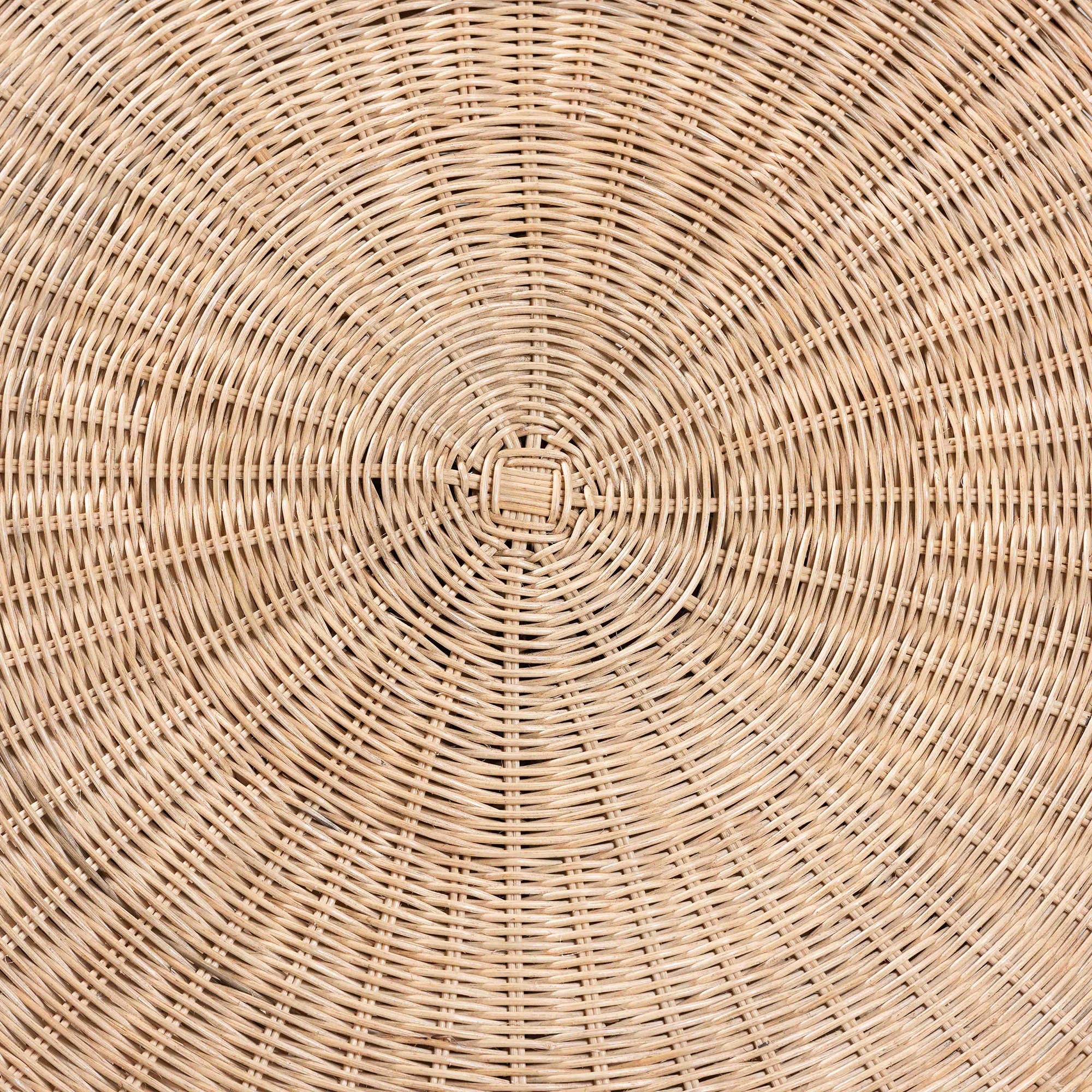 bali & pari Natala Rattan Dining Table - Handwoven Wicker Tulip Table, Pedestal Frame Centerpiece for Dining Room or Kitchen