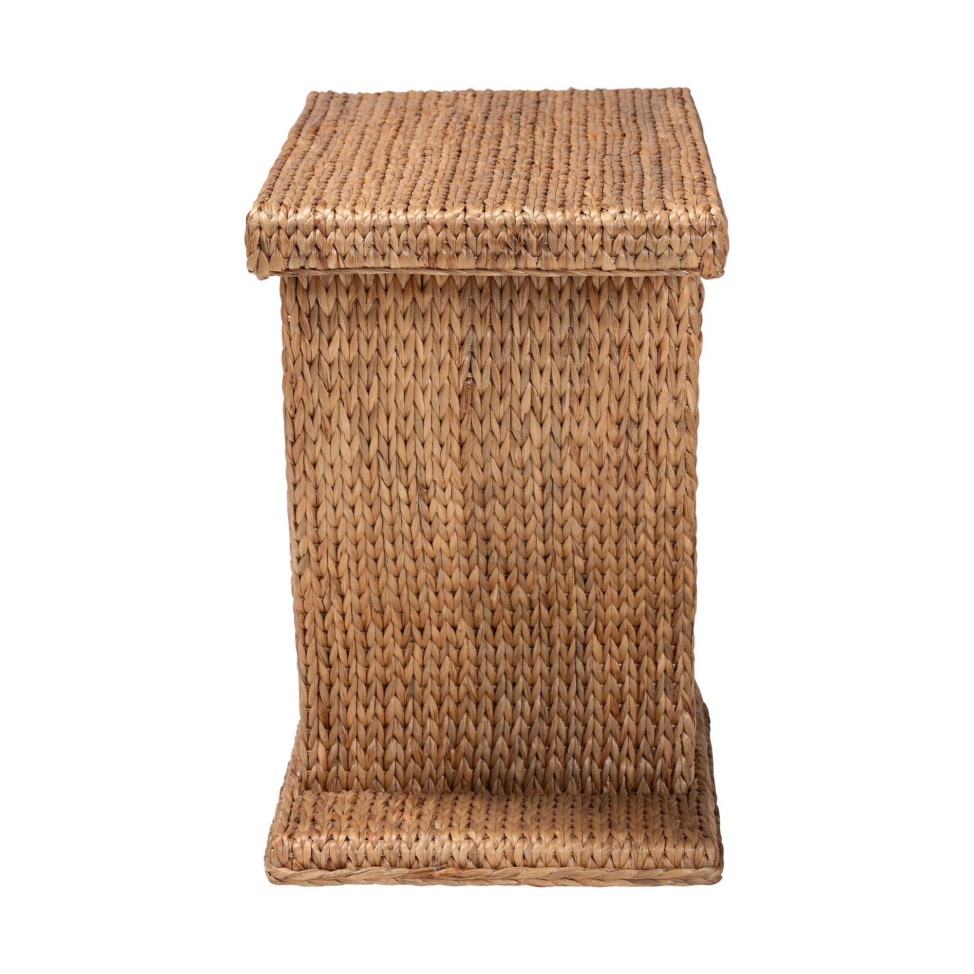 bali & pari Alyssa Seagrass Console Table - Handwoven Display Table with Sculptural Frame for Entryway, Hallway, or Living Room