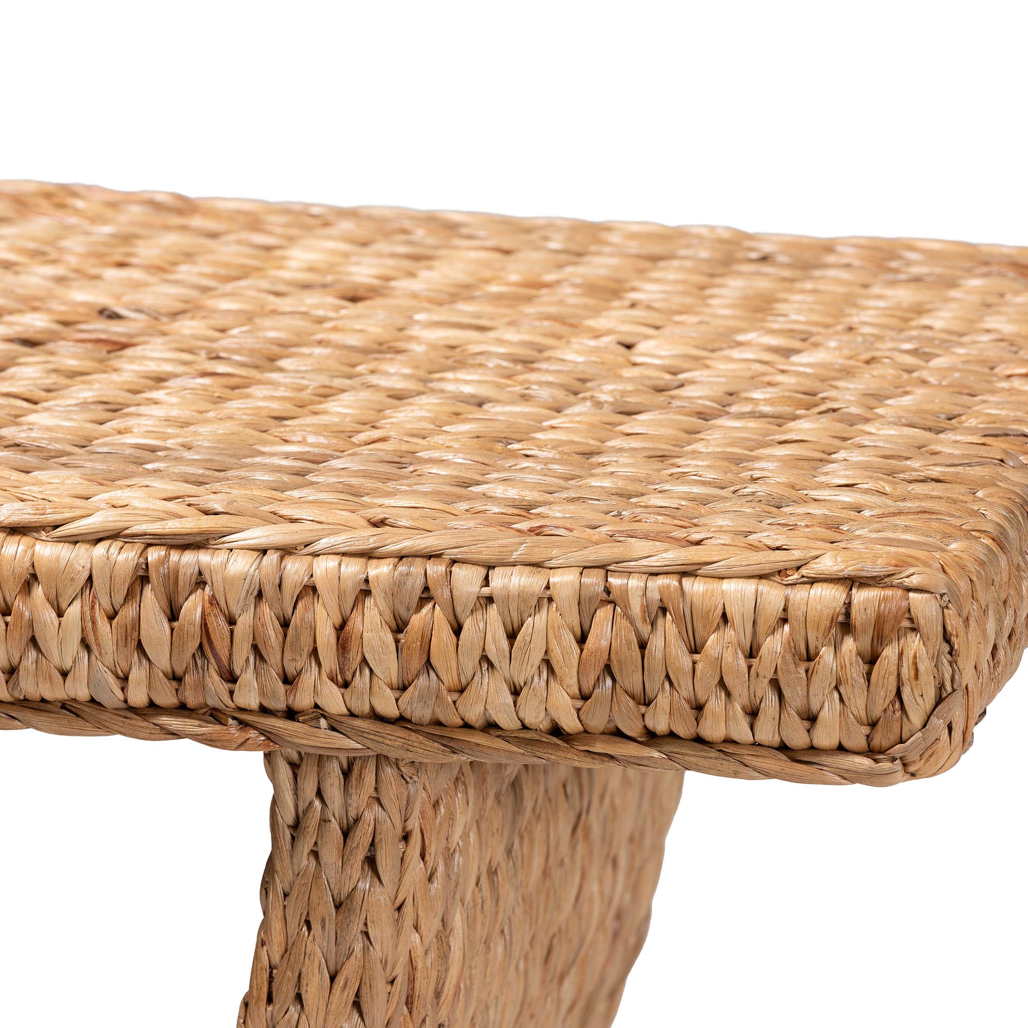 bali & pari Alyssa Seagrass Console Table - Handwoven Display Table with Sculptural Frame for Entryway, Hallway, or Living Room